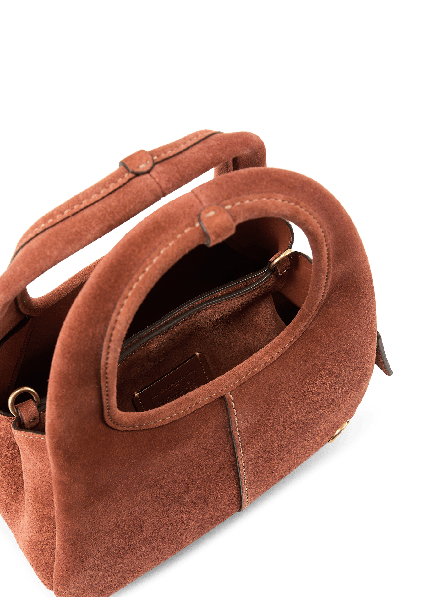 Sac à main en cuir Lana COACH Marron