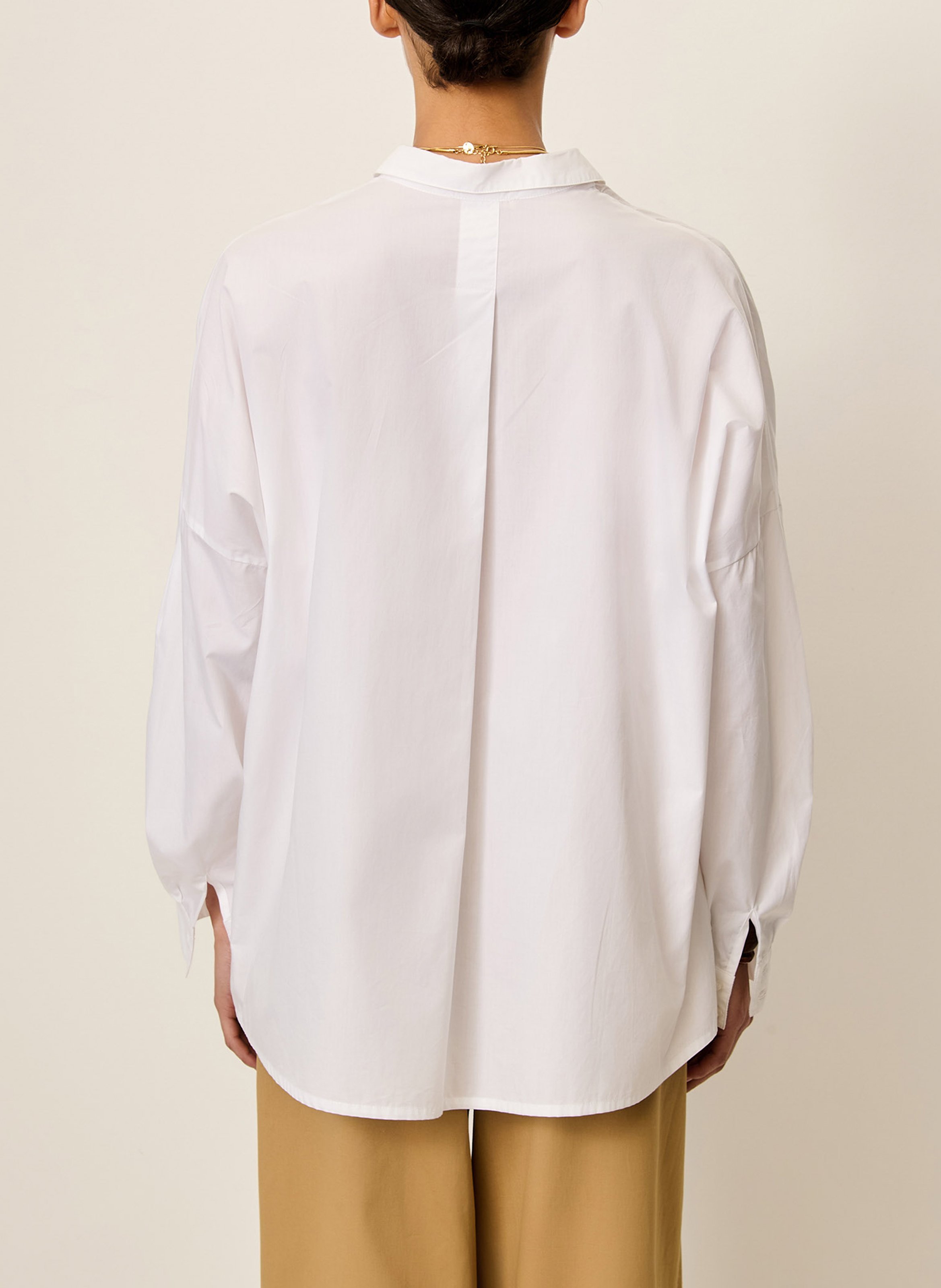 Chemise col classique en coton maemi o SESSUN Blanc