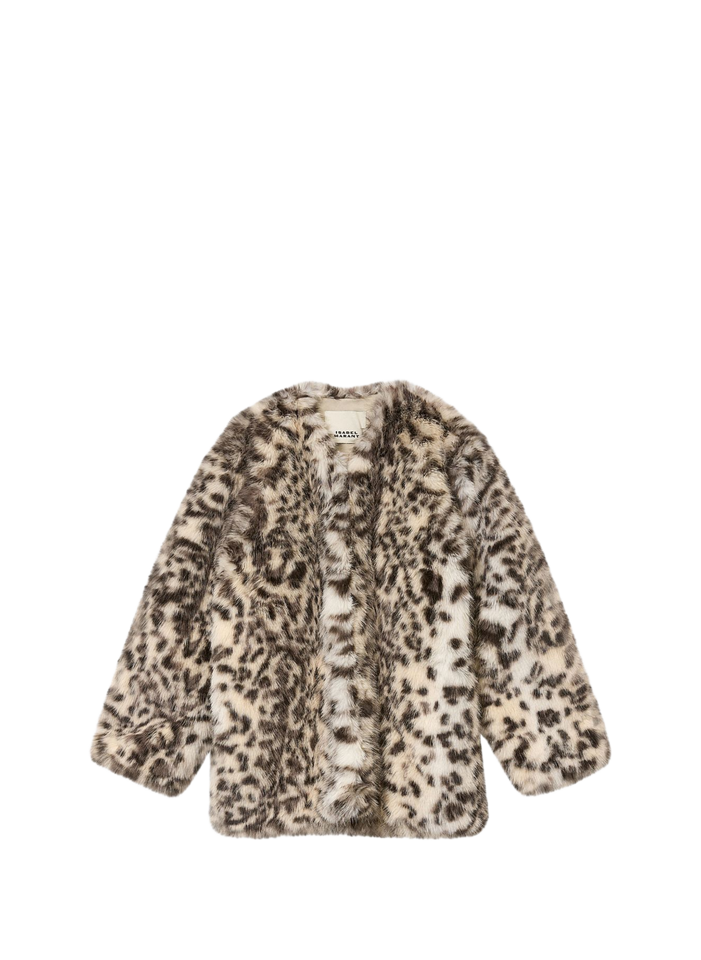 Short Aglae faux fur coat ISABEL MARANT White