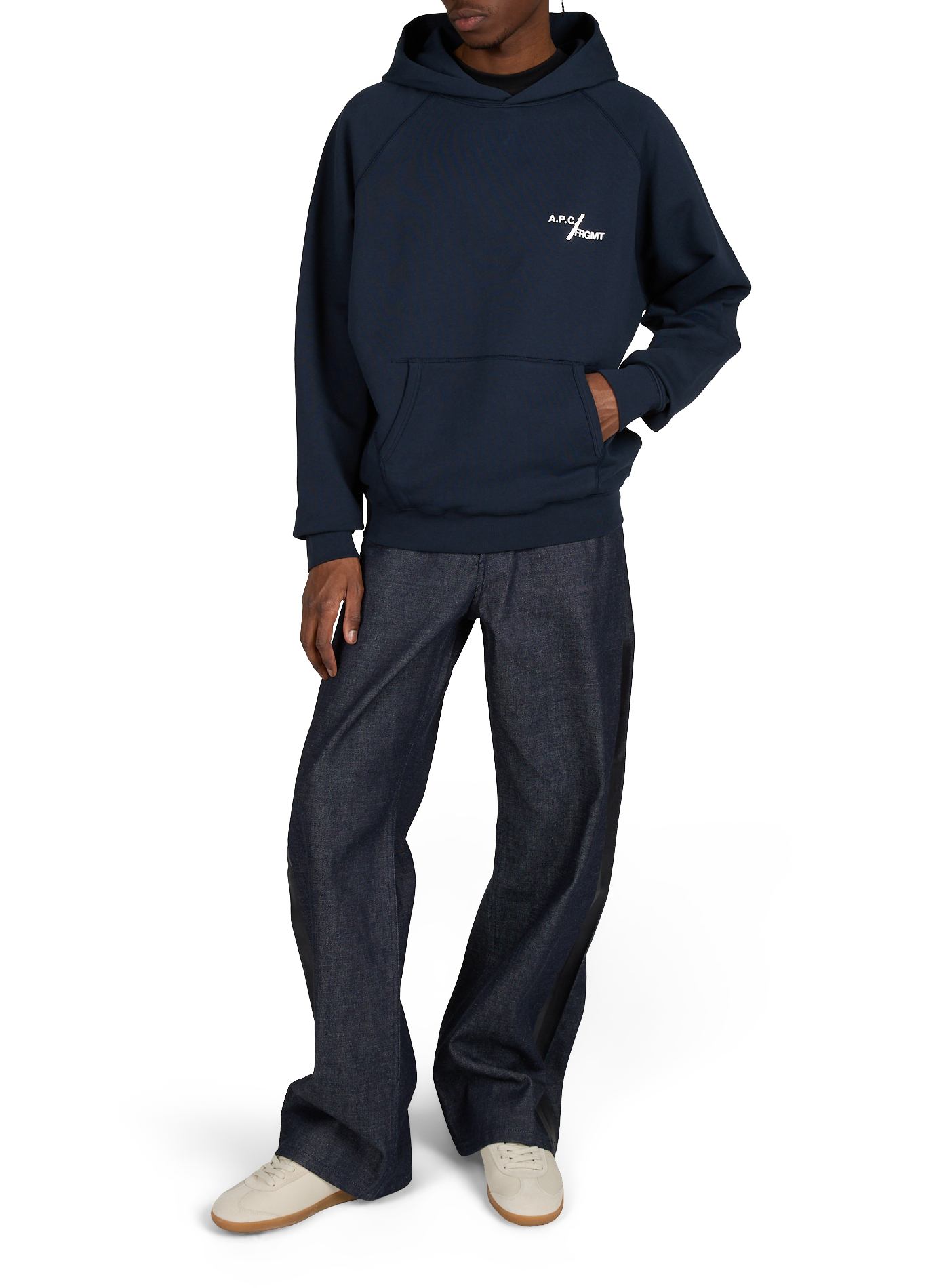 Cotton logo sweatshirt A.P.C. Blue
