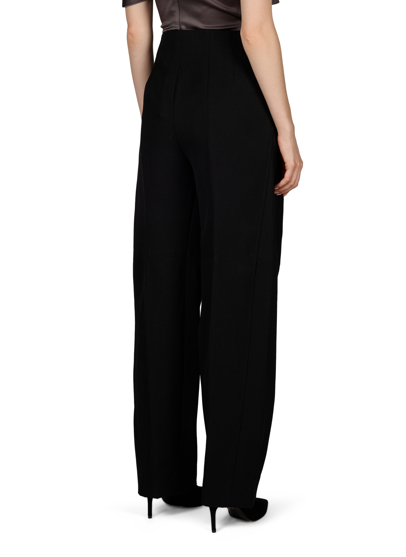 Weite Wollhose VICTORIA BECKHAM Schwarz