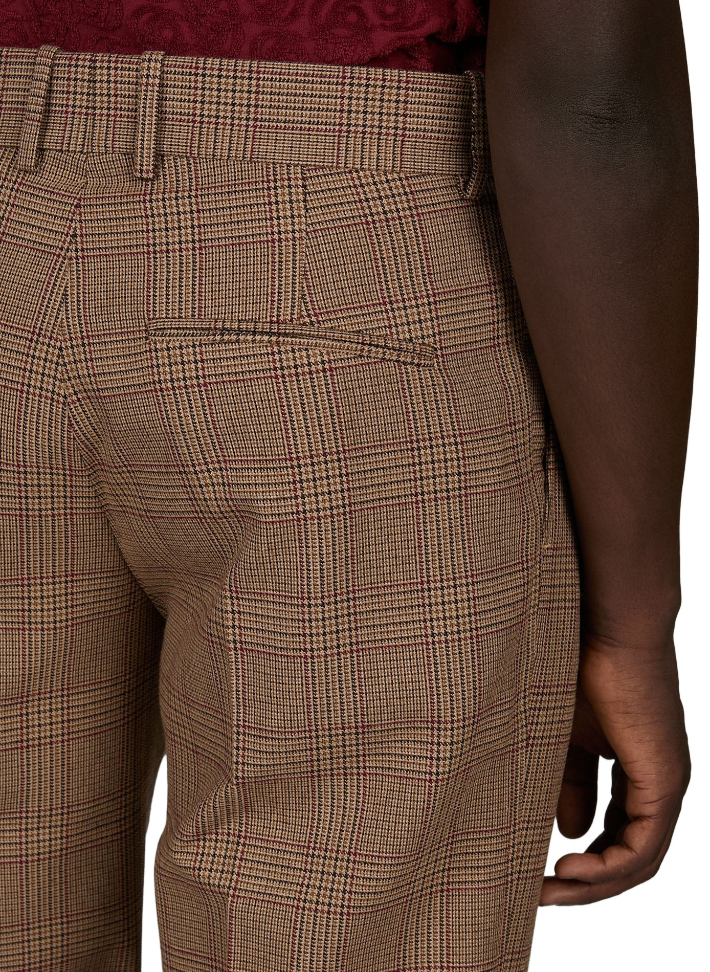 Prince of Wales Checkered Golf Pants | Brown DROLE DE MONSIEUR Men