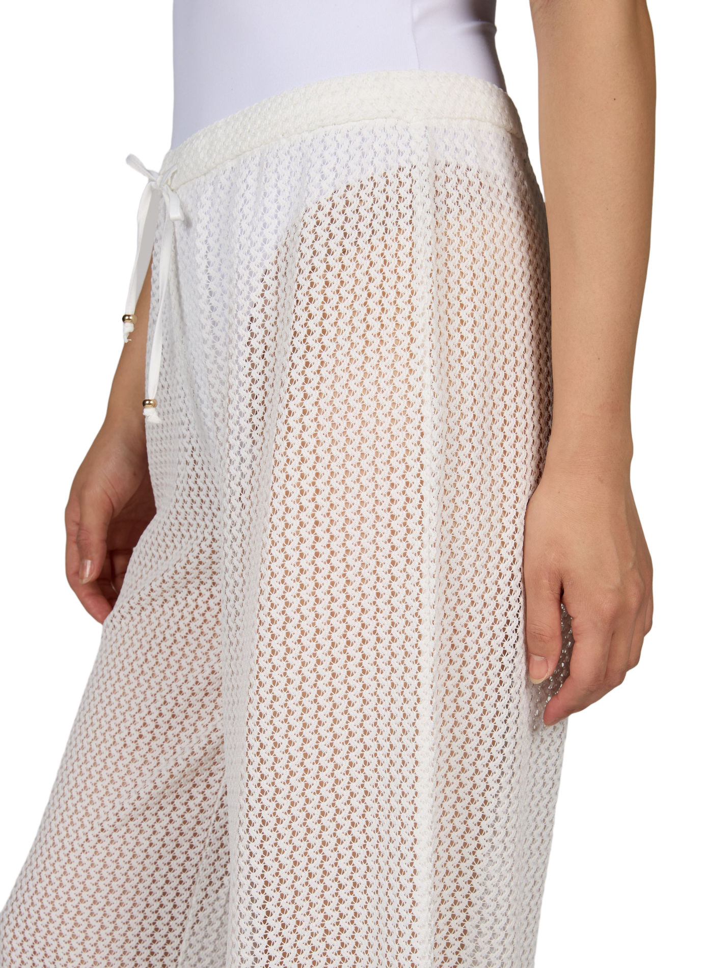 Crochet Beach Pants MyWear TRIUMPH White