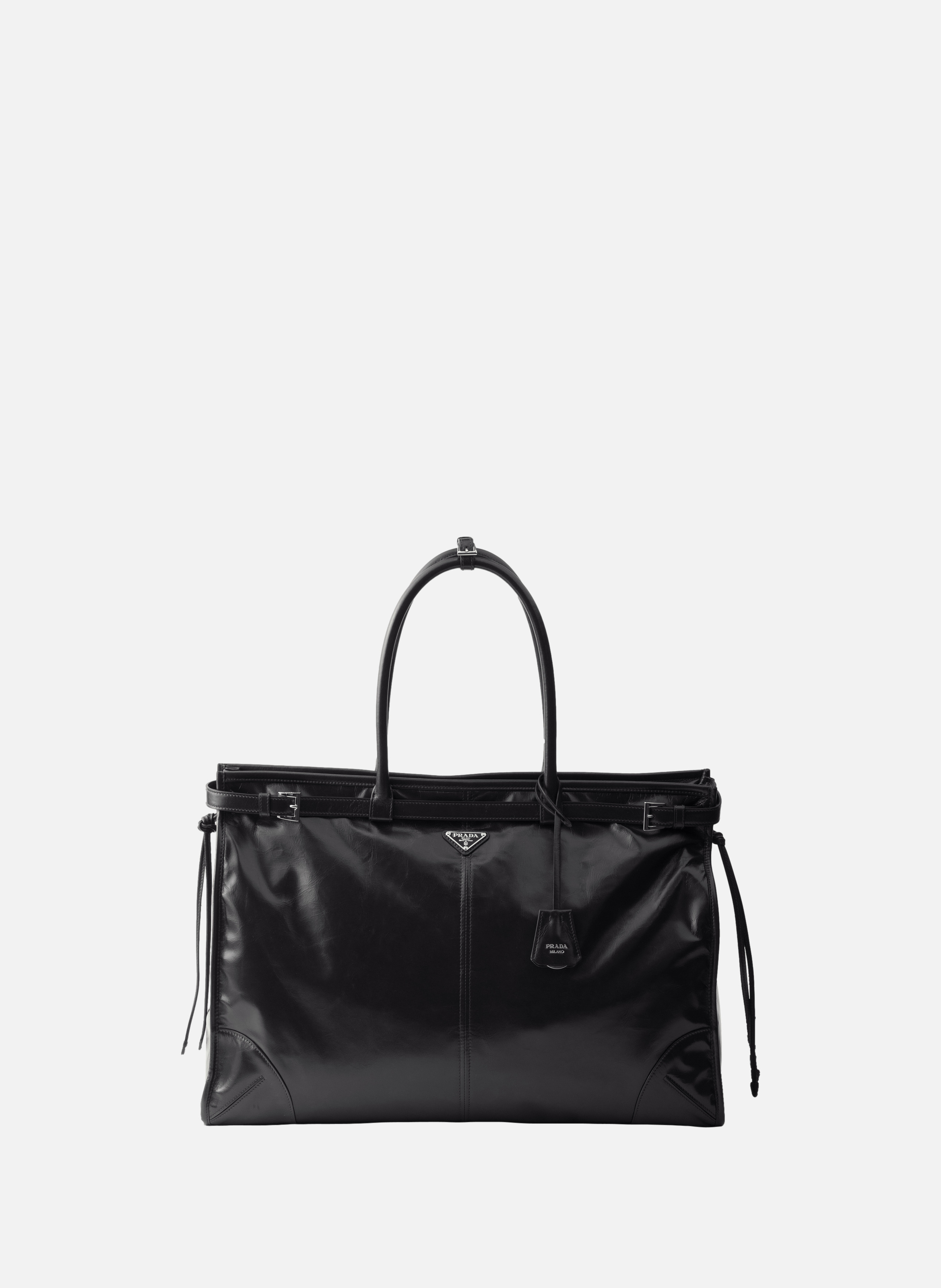 Cabas prada bonnie en cuir PRADA Noir