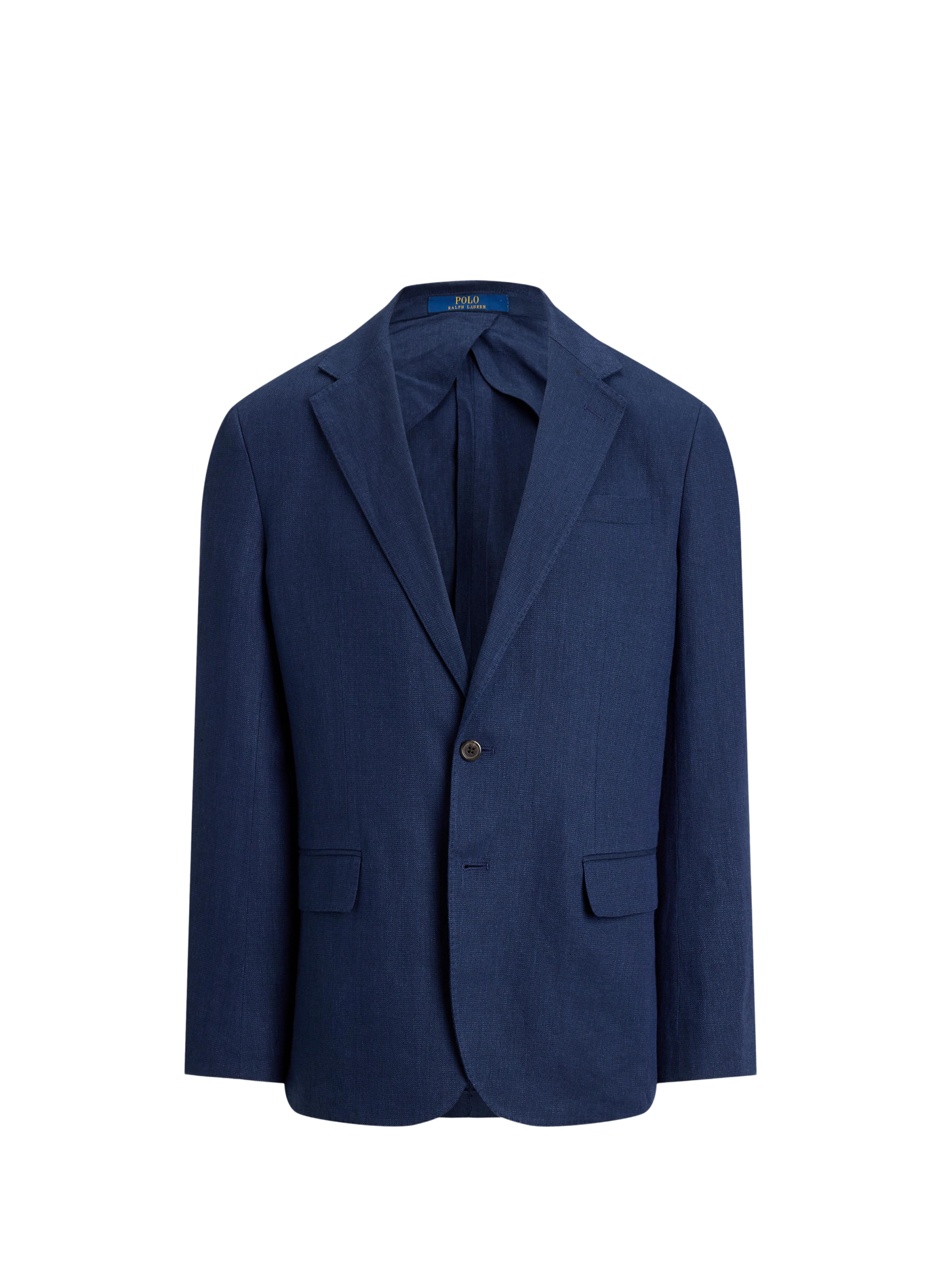 Blazer cintré en lin mélangé POLO RALPH LAUREN Bleu
