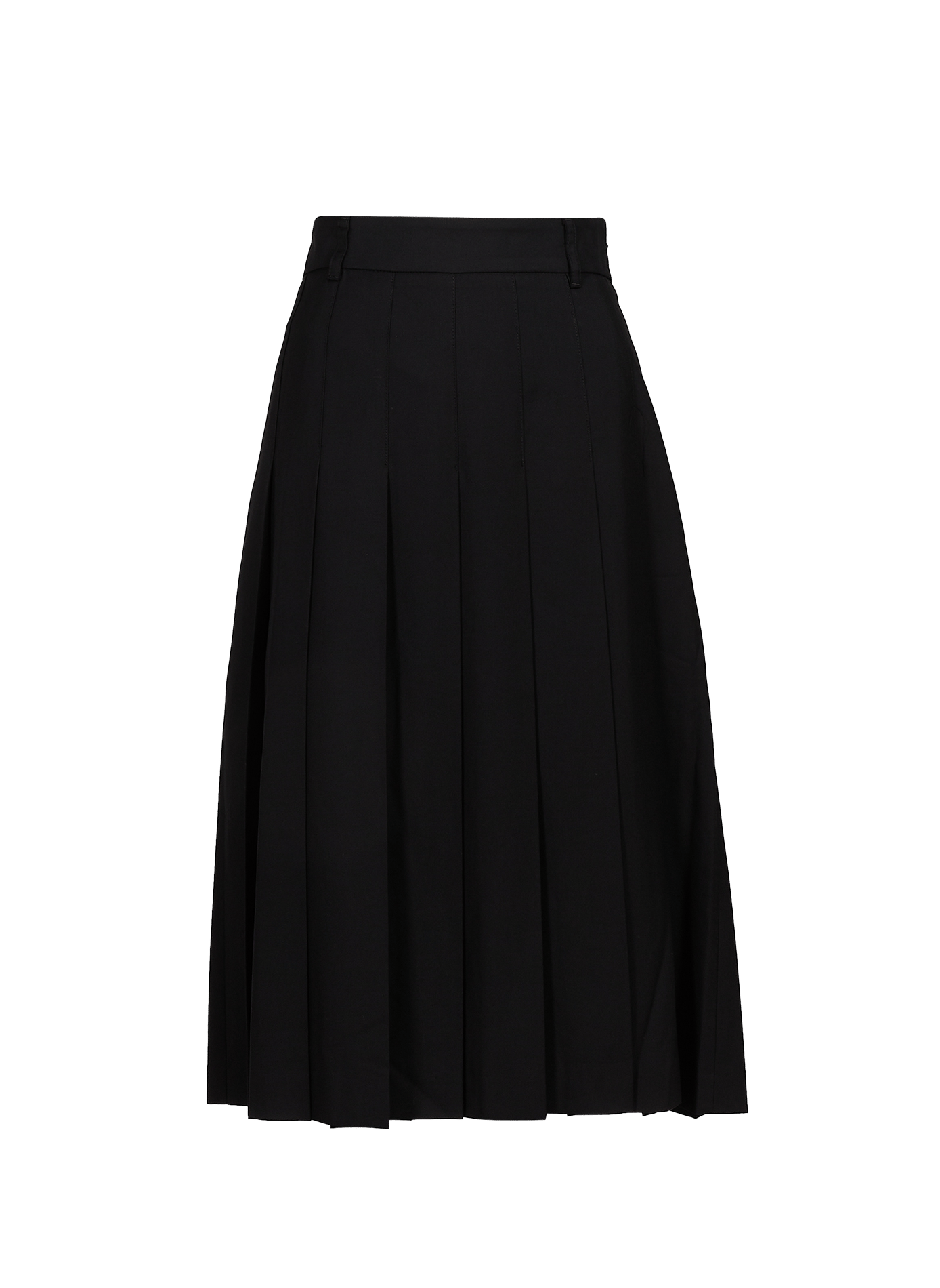 Pleated midi skirt DUNST Black