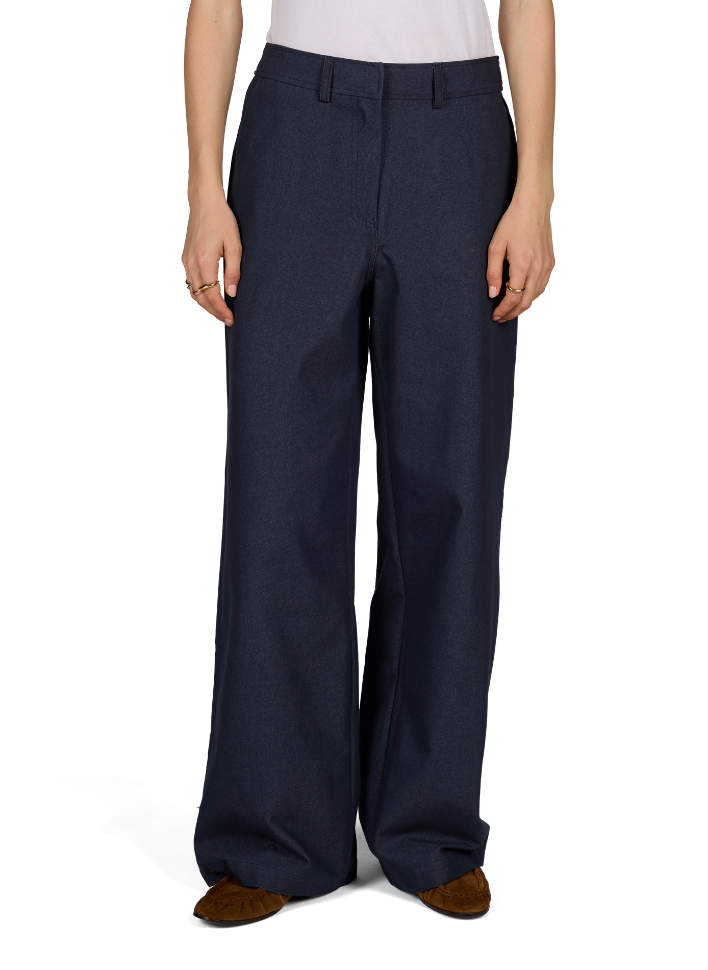 Wide-leg Zella jeans in blended cotton VILA Blue