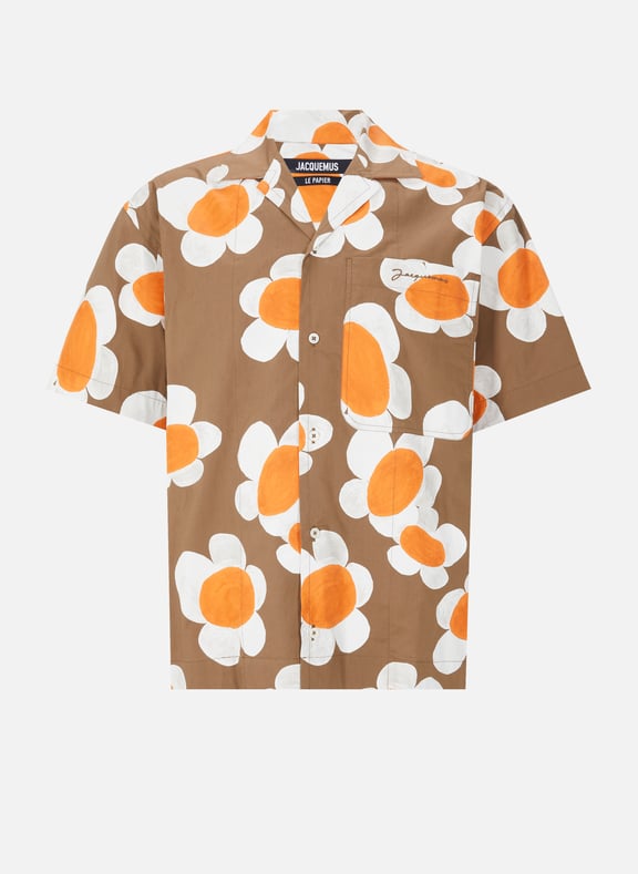 La Chemise Jean floral shirt Beige by JACQUEMUS JACQUEMUS La Chemise Jean floral shirt Beige