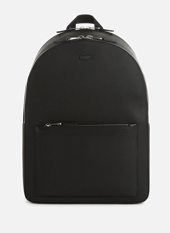 Leather backpack LACOSTE