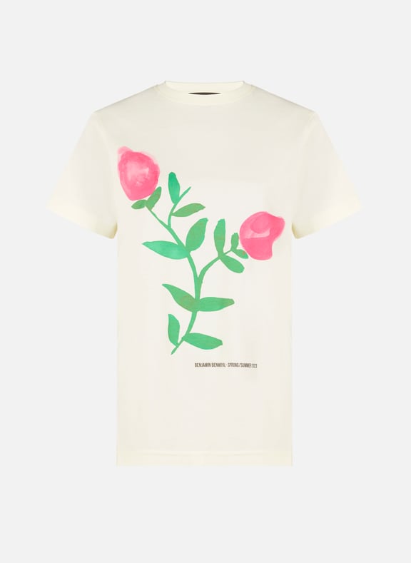 T-shirt à imprimé en coton Multicolore by BENJAMIN BENMOYAL BENJAMIN BENMOYAL T-shirt à imprimé en coton Multicolore