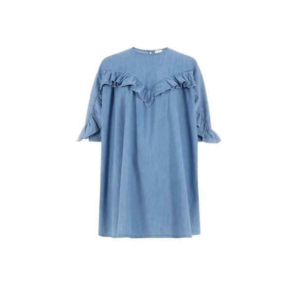 Roseanna Dressing Gown Courte Groovy In Blue