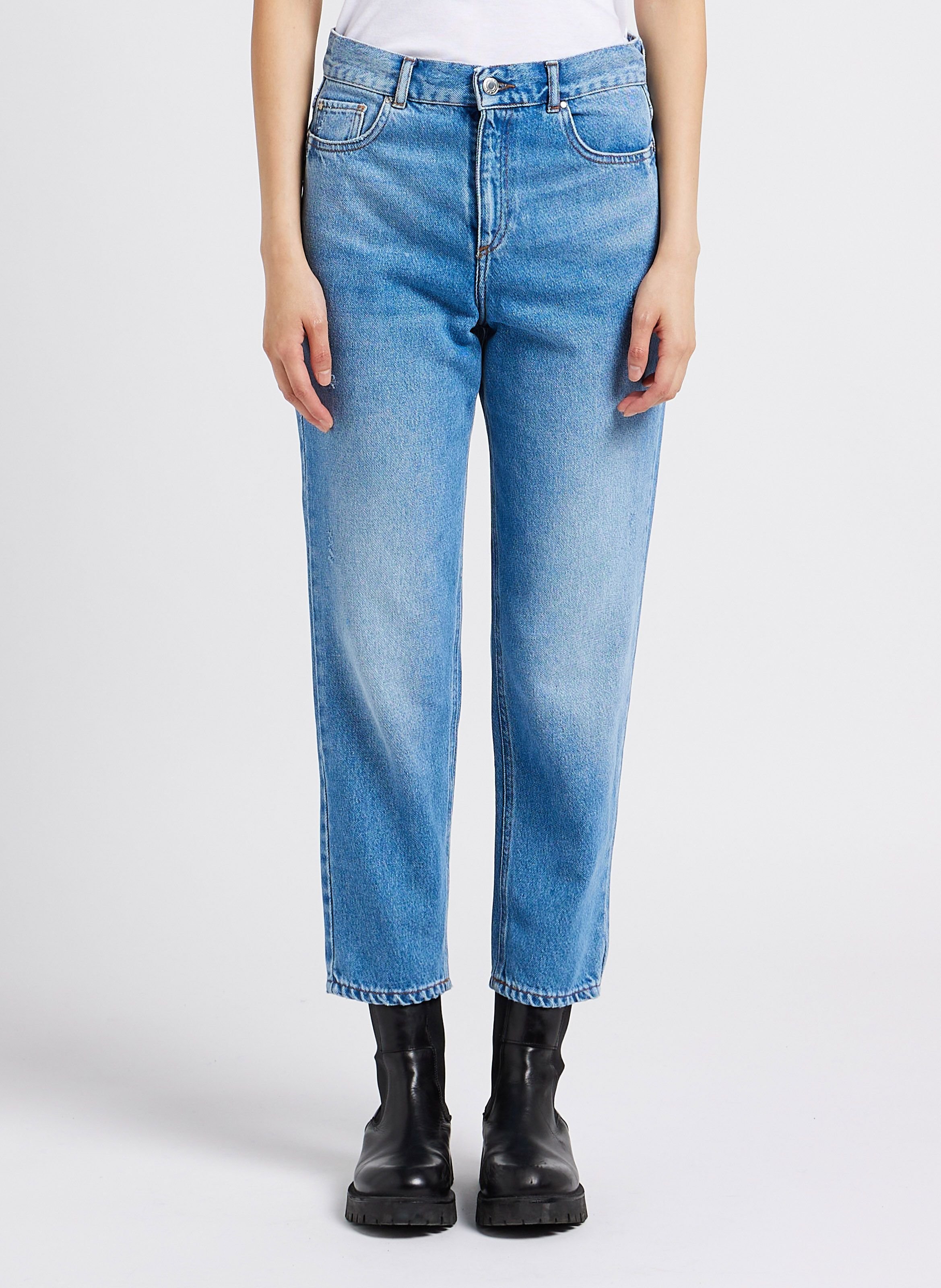 Jena boyfriend en denim délavé