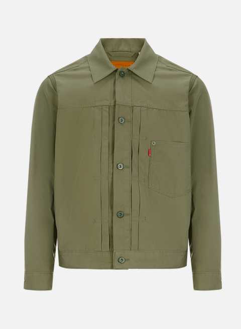 Green cotton-blend jacketLEVI'S 