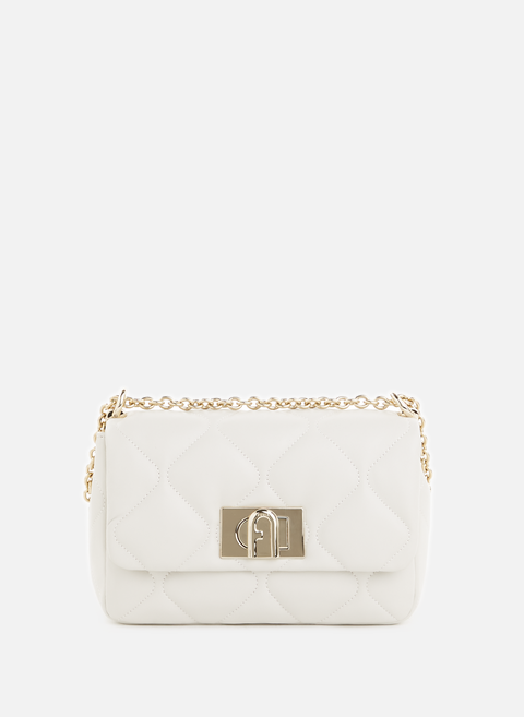 White quilted leather bagFURLA 