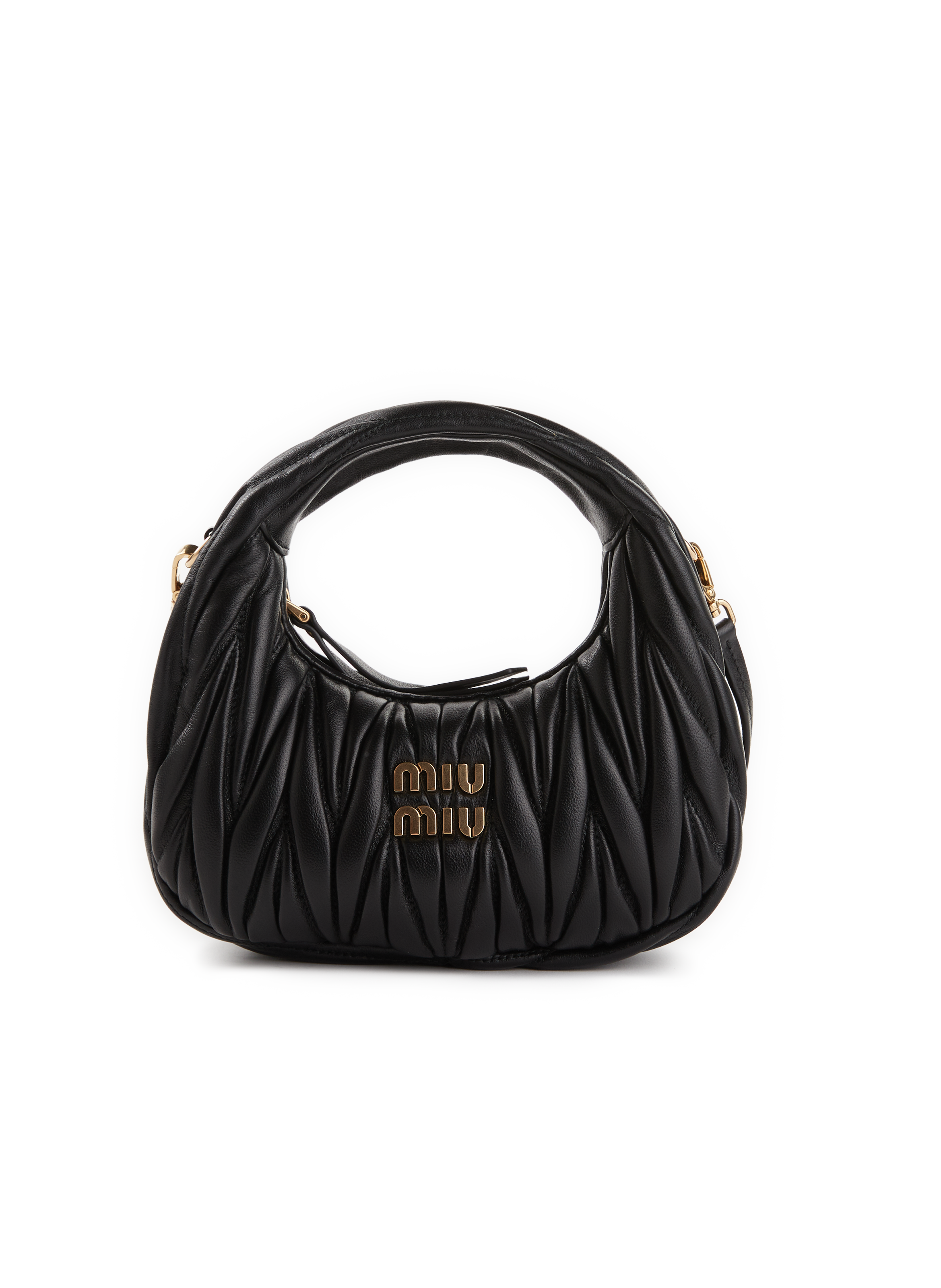 Quilted leather handbag MIU MIU Black