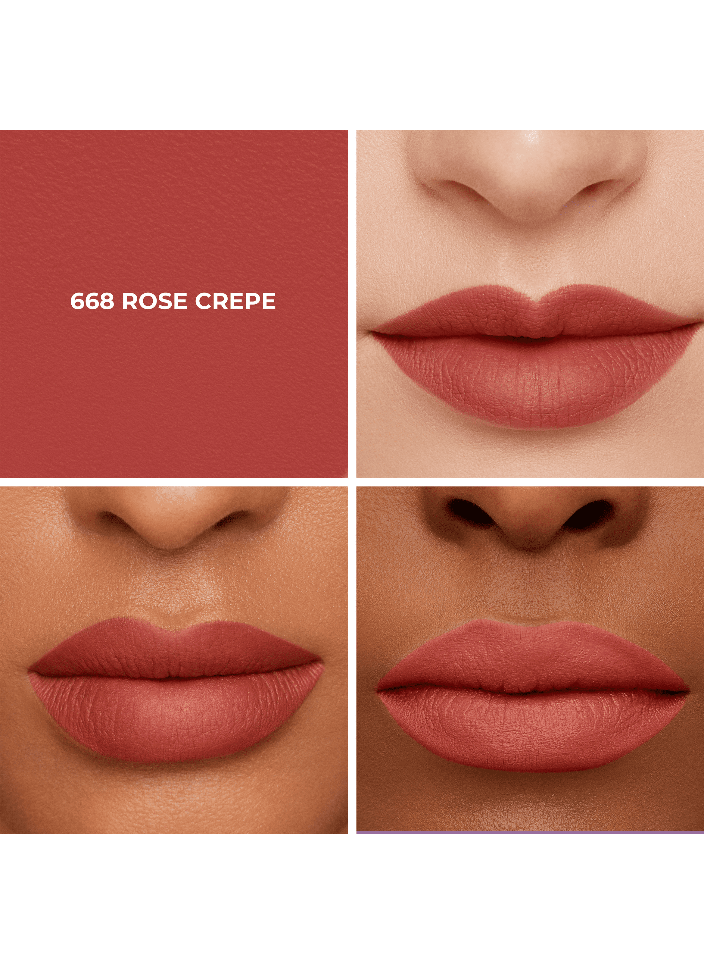 Caviar Smoothing Matte Lipstick Refill LAURA MERCIER 668 rose crepe  