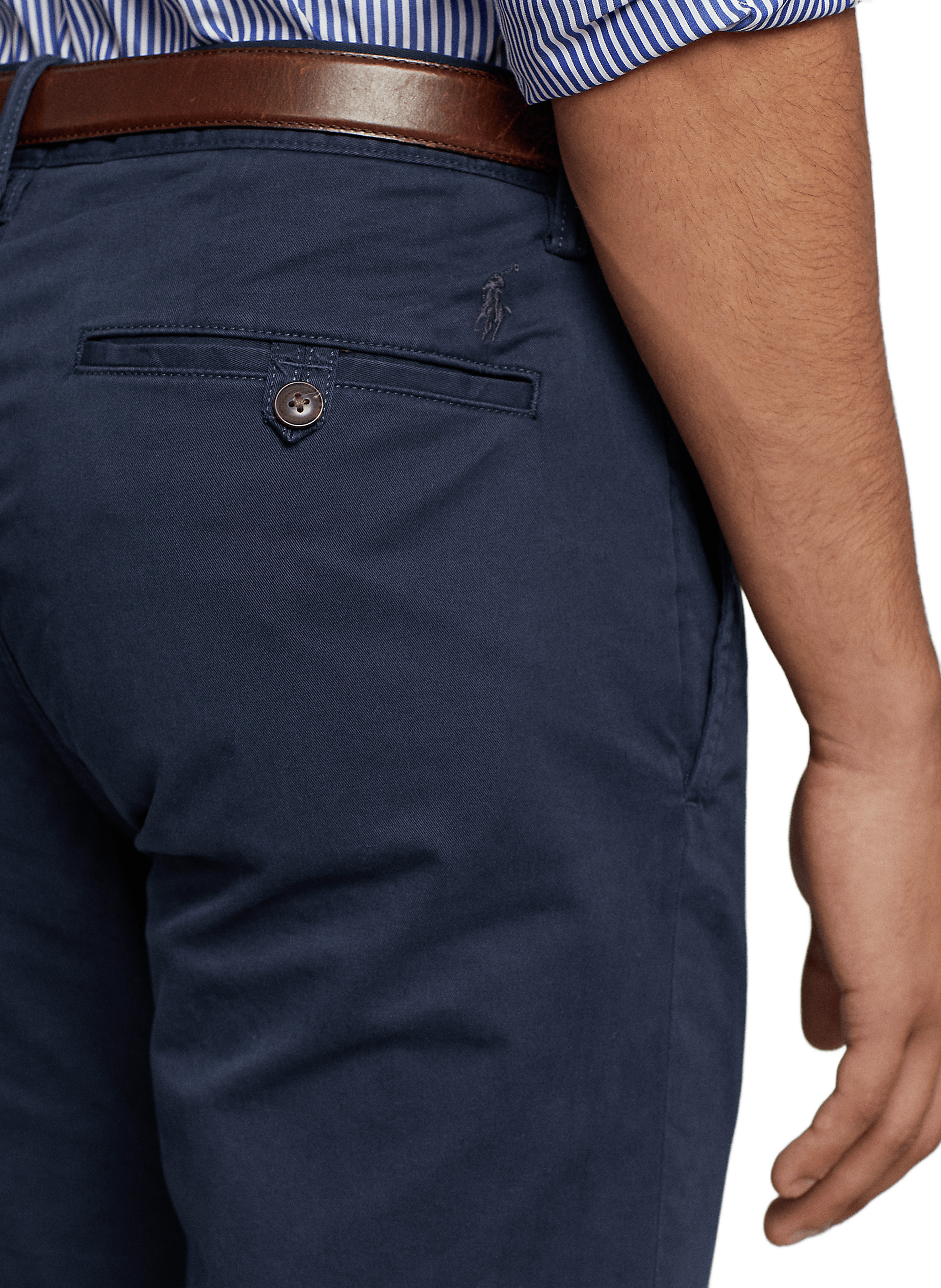 Bedford slim-fit cotton trousers POLO RALPH LAUREN Blue
