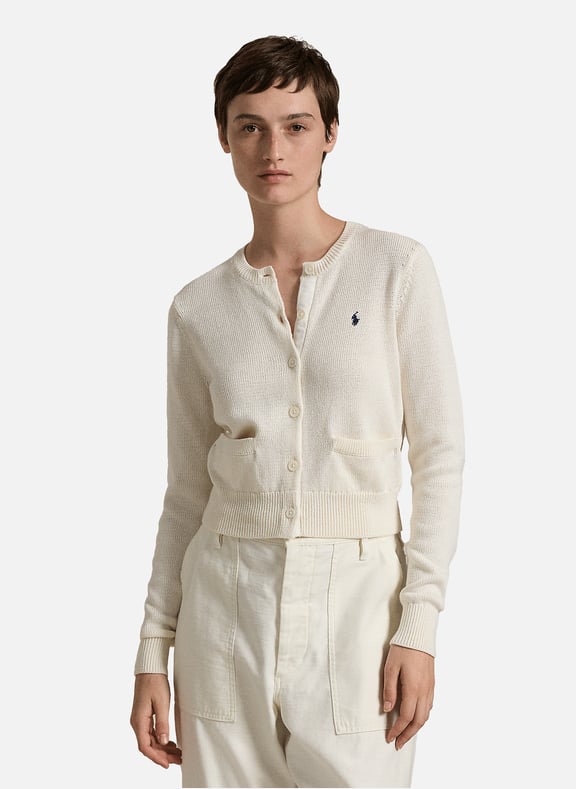 Cardigan en maille Blanc by POLO RALPH LAUREN POLO RALPH LAUREN Cardigan en maille Blanc
