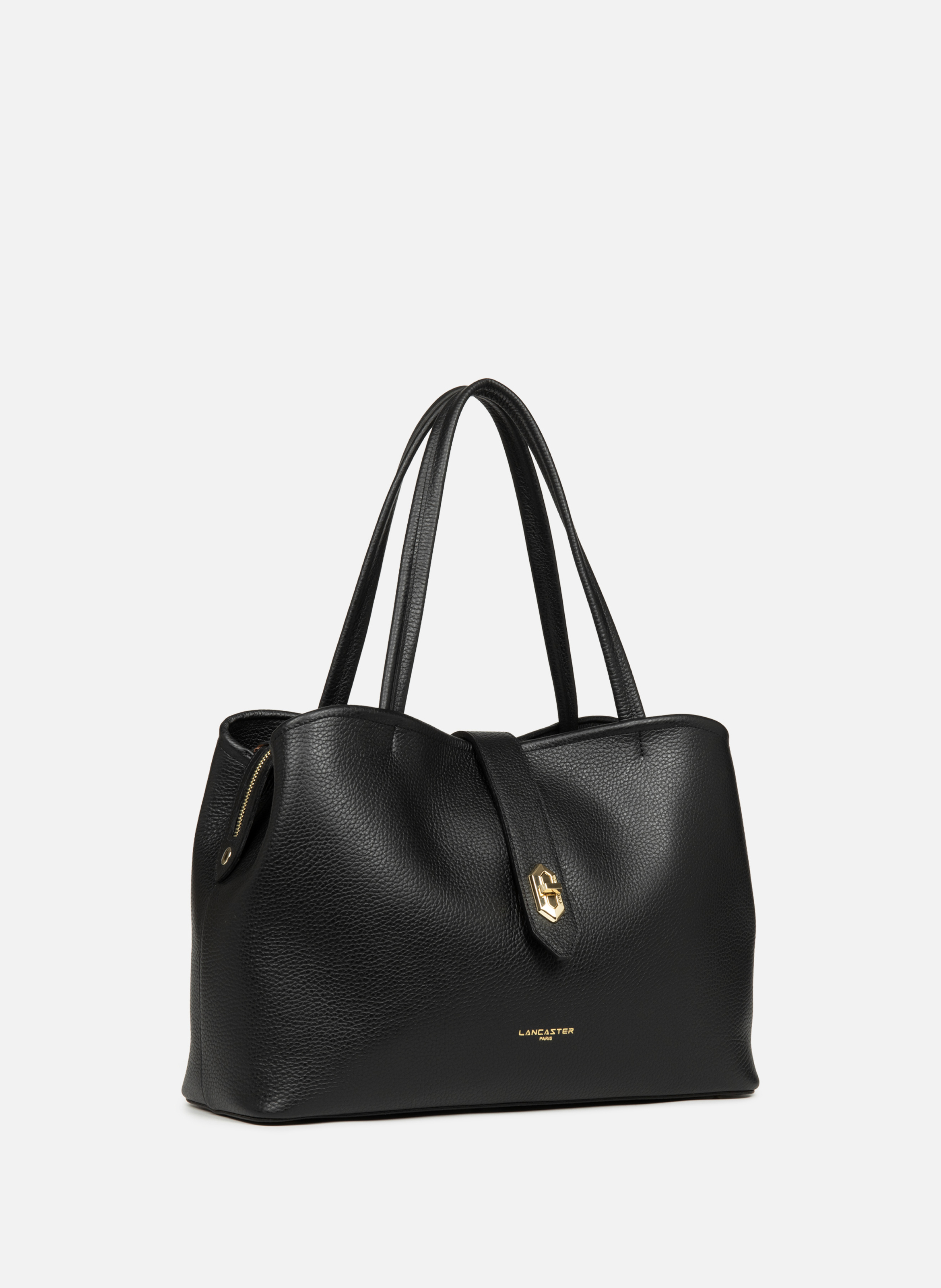 Large tote bag - Top Double LANCASTER Black