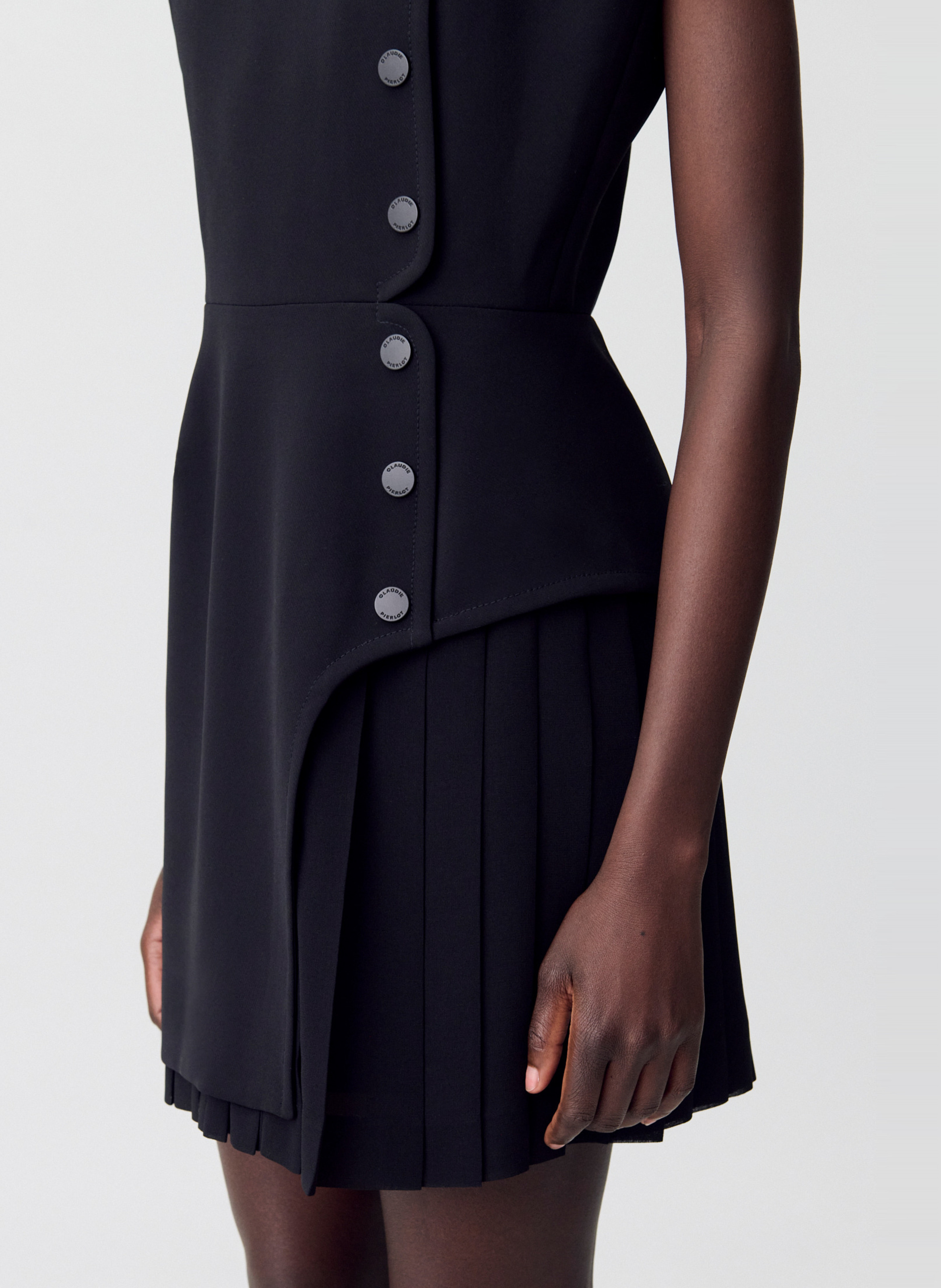 Robe courte col rond renata CLAUDIE PIERLOT Noir