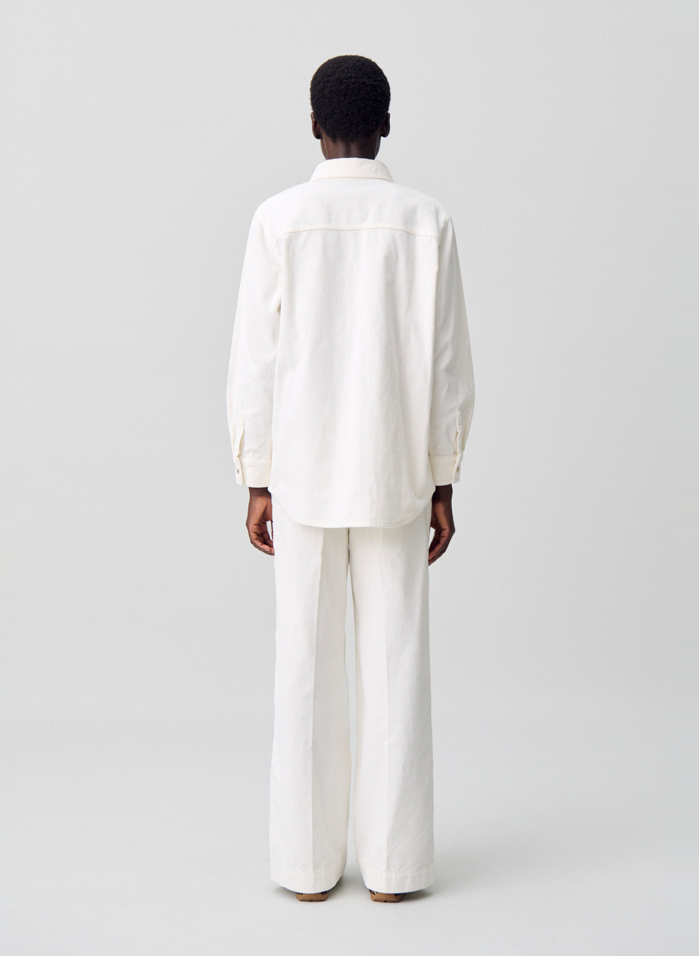 Surchemise ample unie en coton calisto CLAUDIE PIERLOT Beige