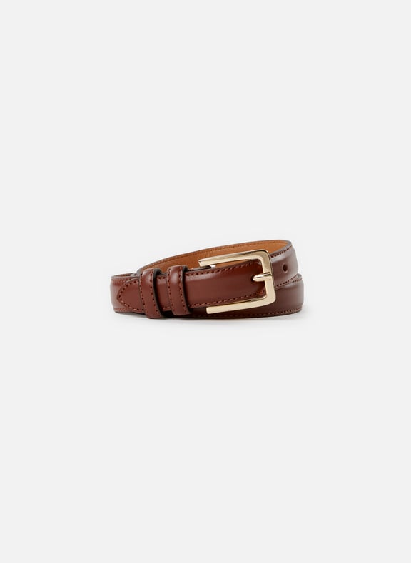 Ceinture fine en cuir Marron by SAISON 1865 SAISON 1865 Ceinture fine en cuir Marron