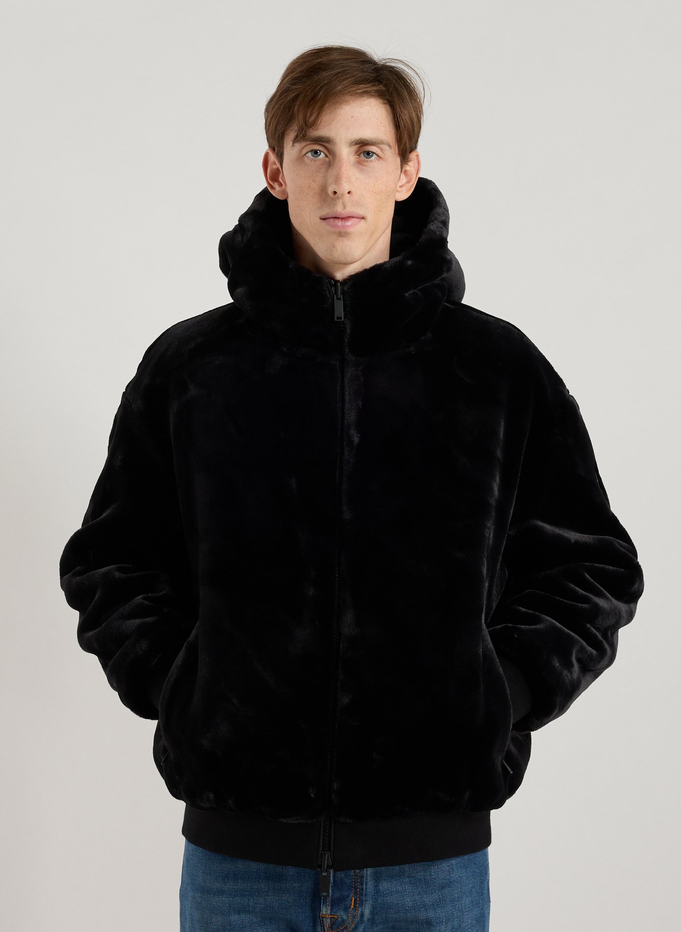 Roland Reversible Bunny Straight Parka with Hood MOOSE KNUCKLES Black