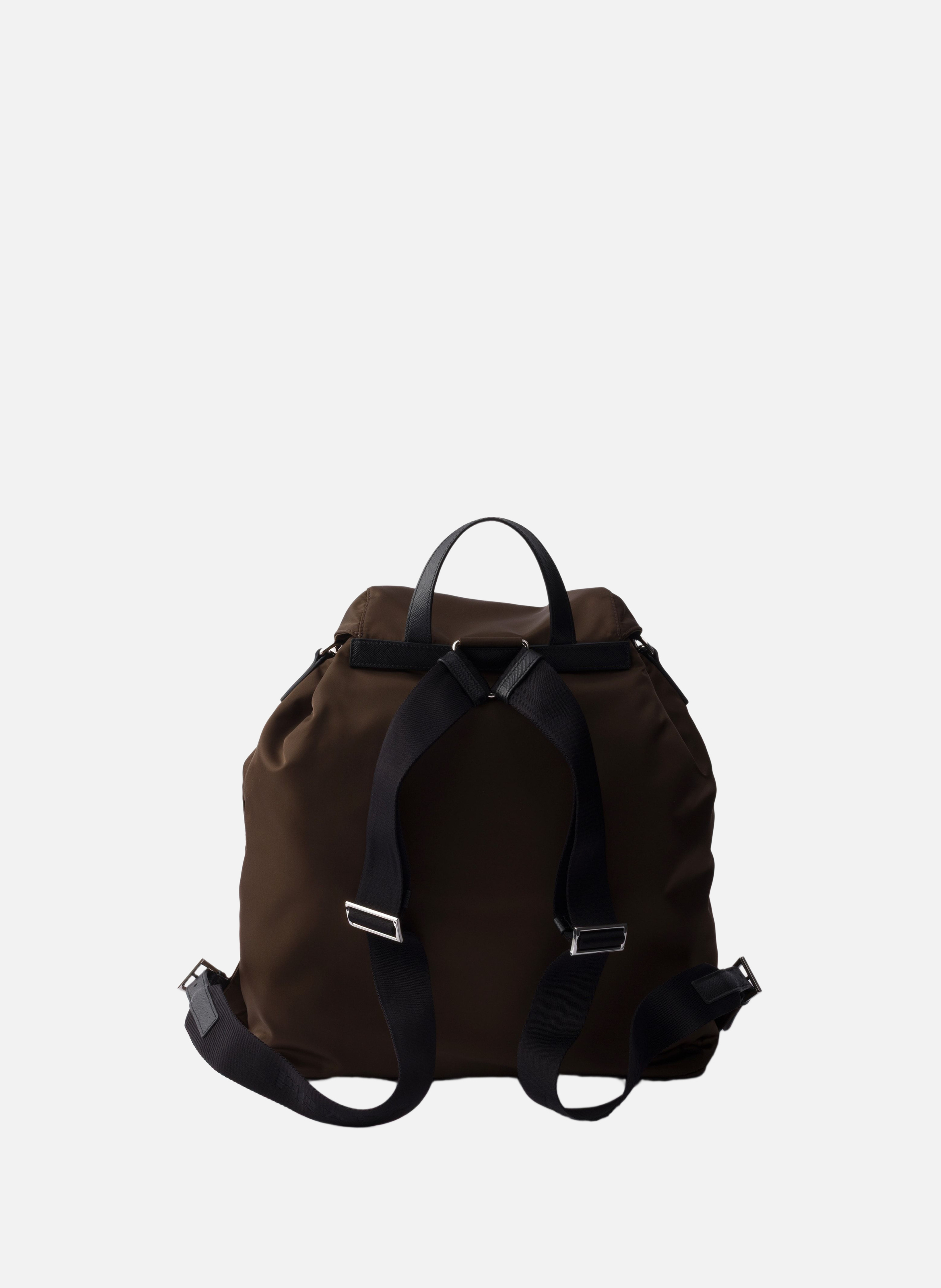 Sac à dos en re-nylon PRADA Marron