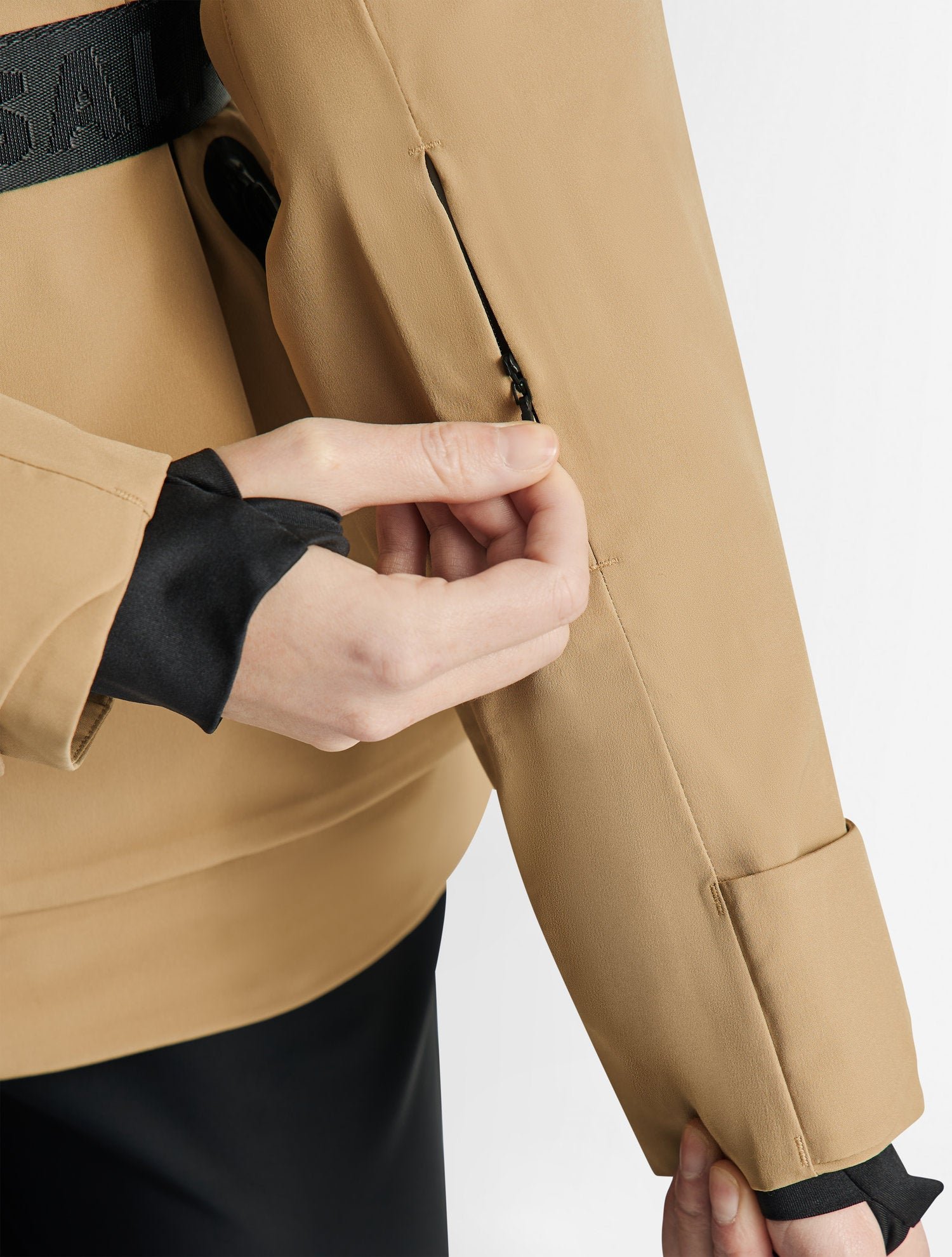 Veste de ski roppi col capuche coupe regular FUSALP Beige