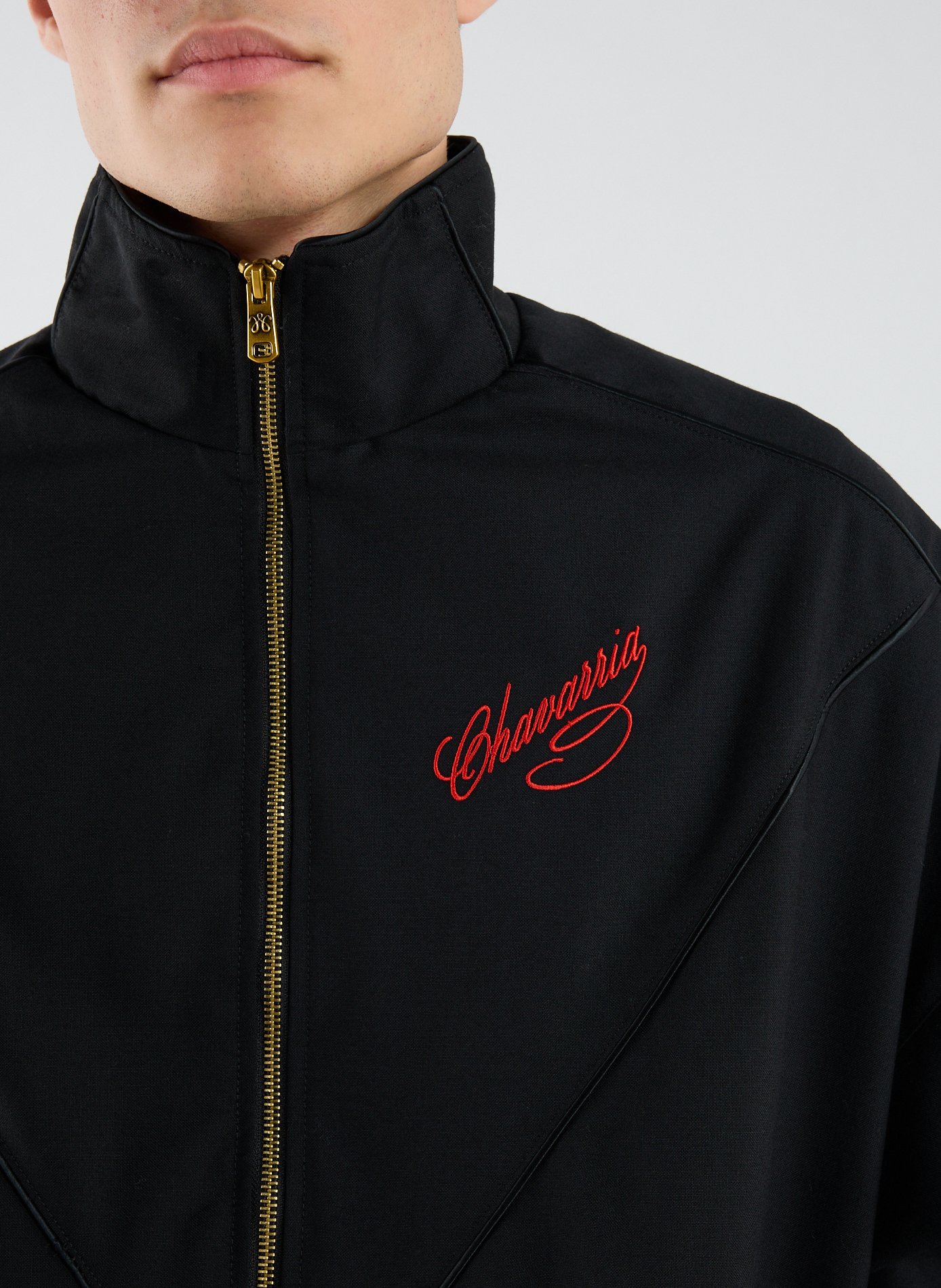 Wool high neck jacket WILLY CHAVARRIA Black