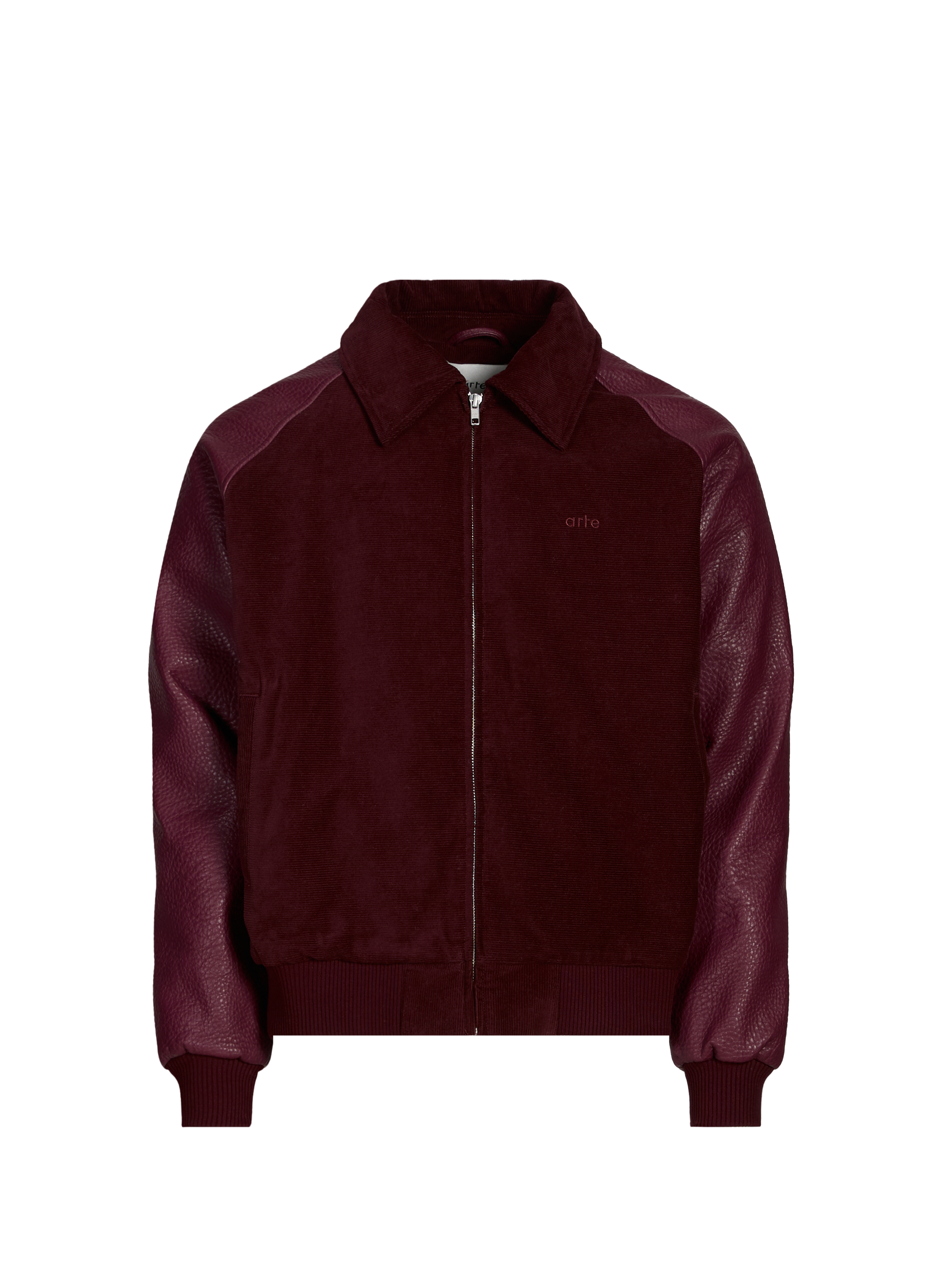 ARTE ANTWERP Blouson ample col classique Rouge