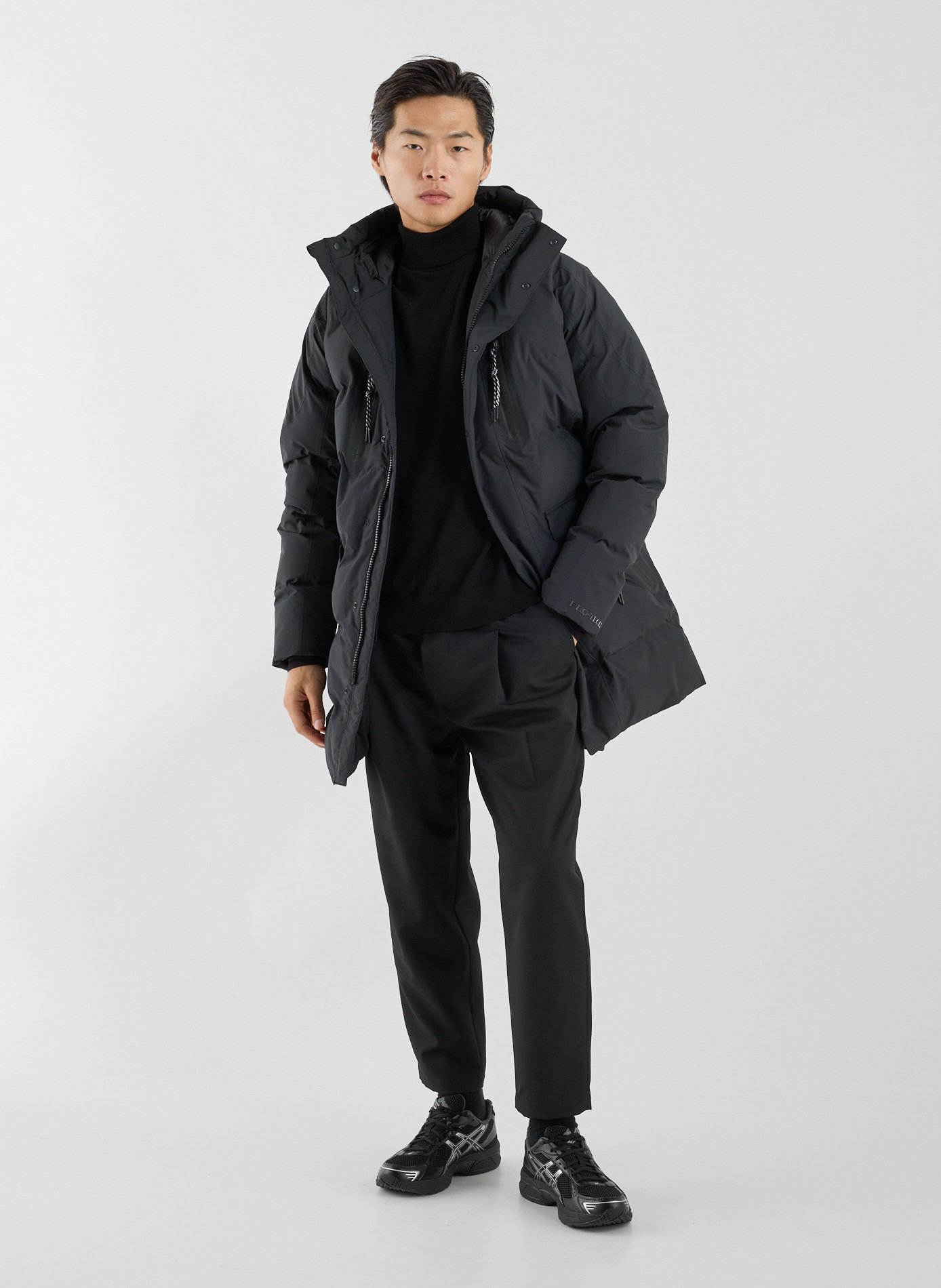 Doudoune longue Everest à capuche matelassée SAVE THE DUCK Noir