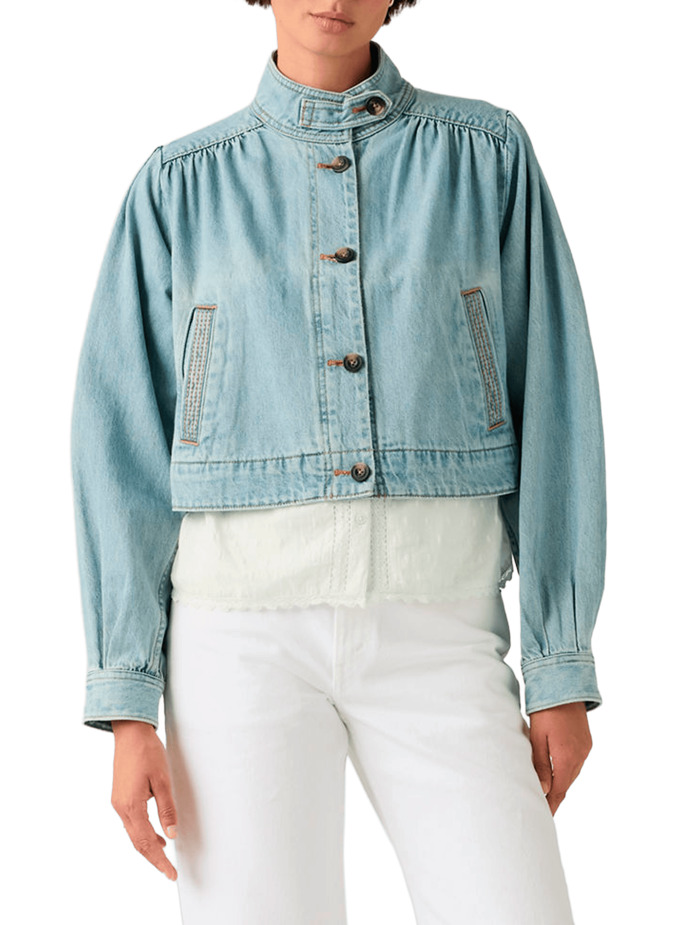 Pretty short cotton Parker jacket LEVI'S Blue