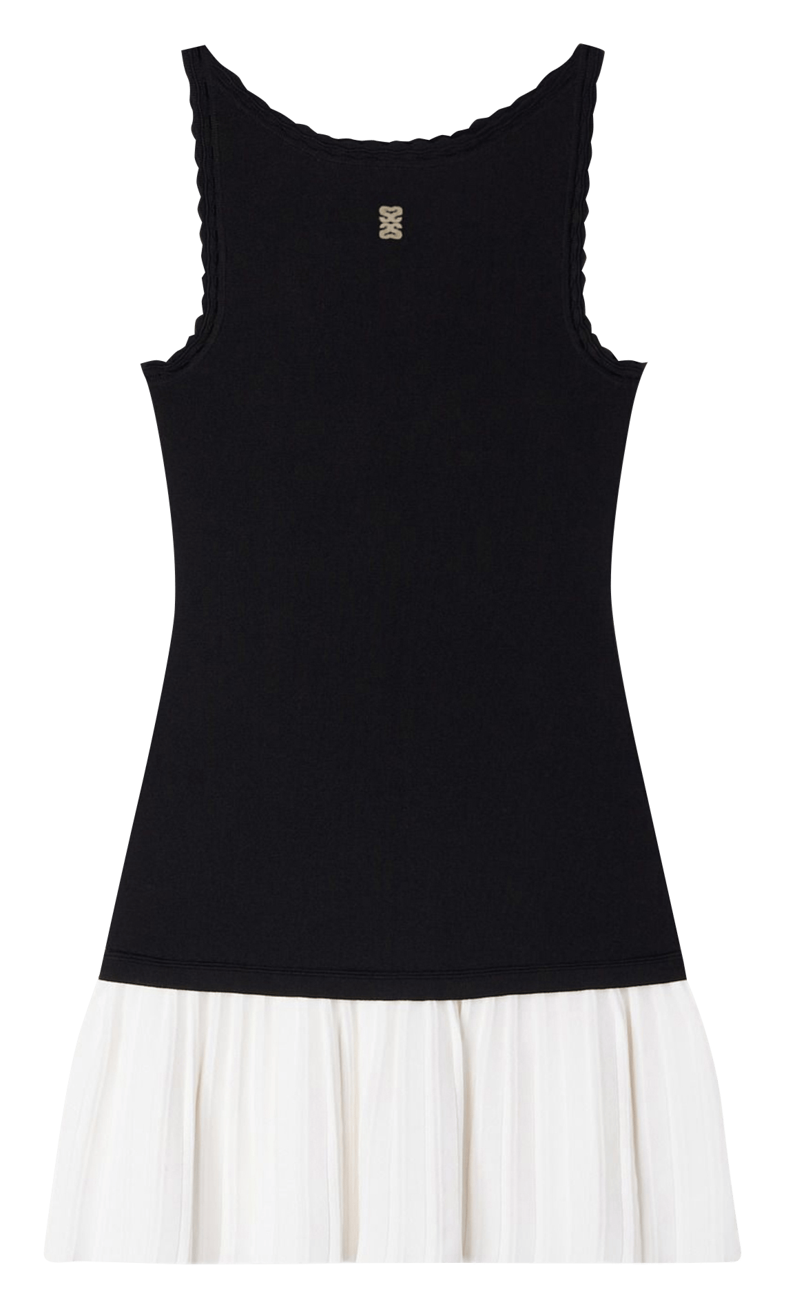 Robe courte col rond en maille SANDRO Noir