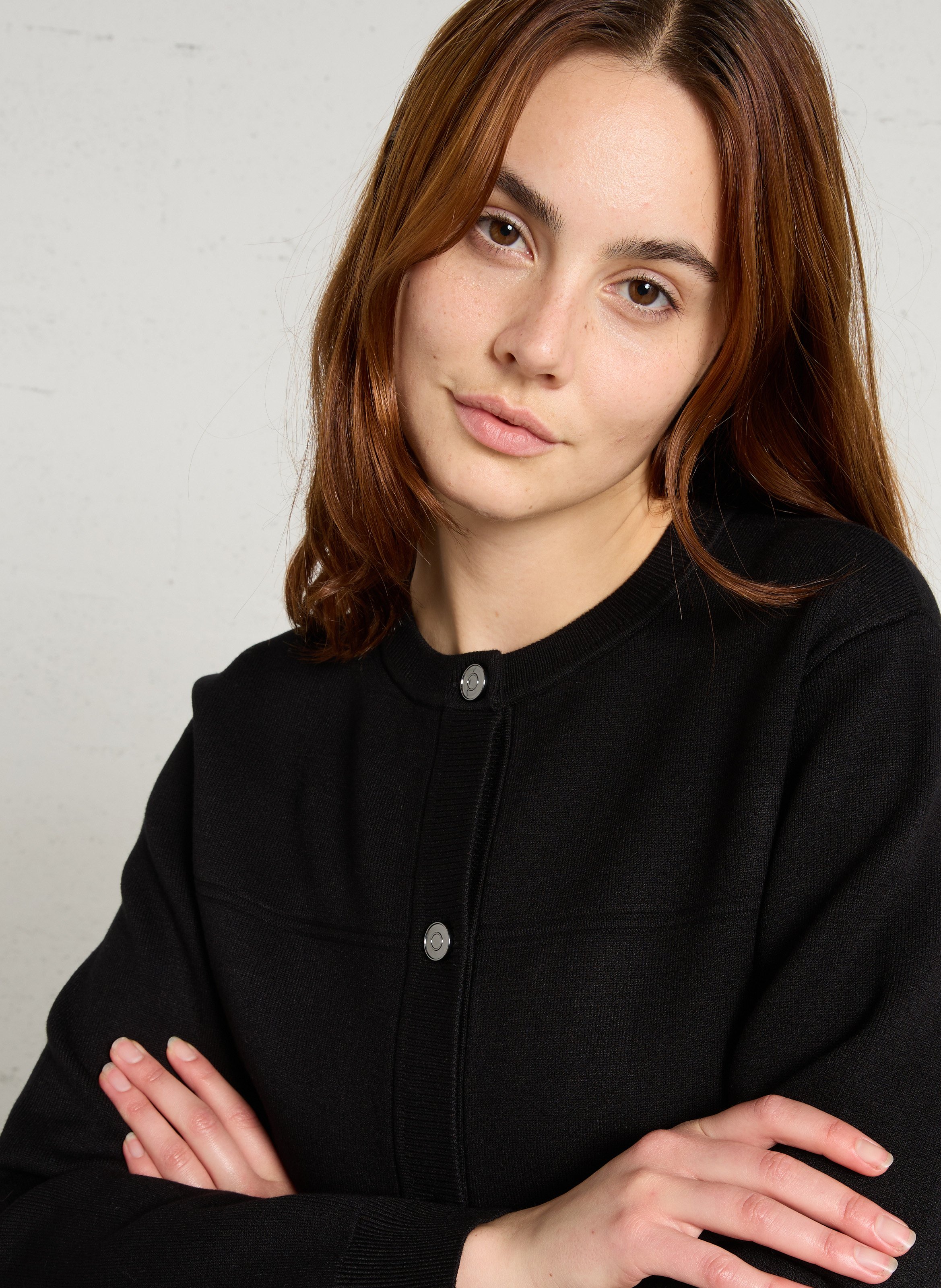 Gilet col rond peterson MAISON 123 Noir