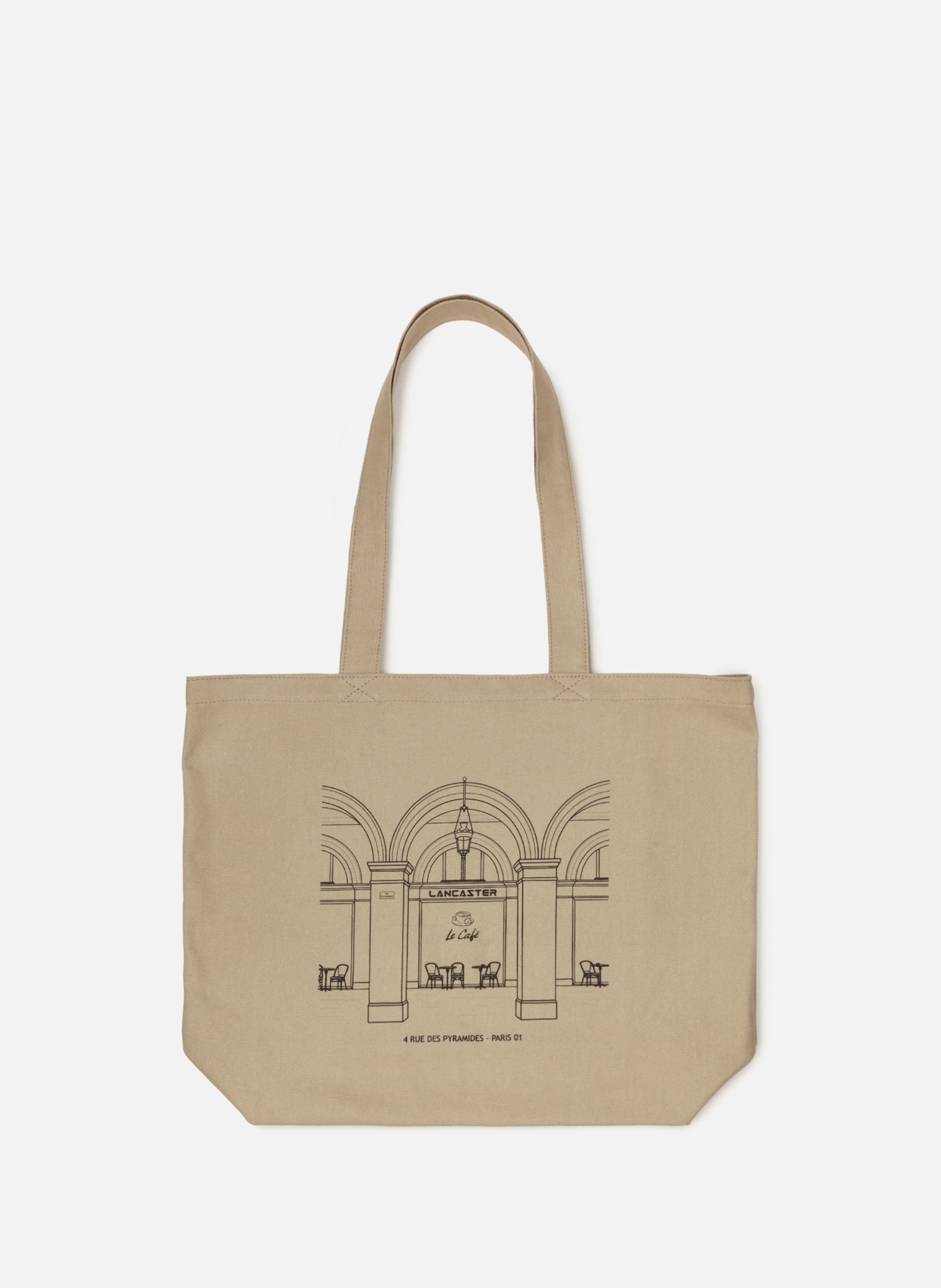 Sac cabas épaule - tote bag LANCASTER Marron