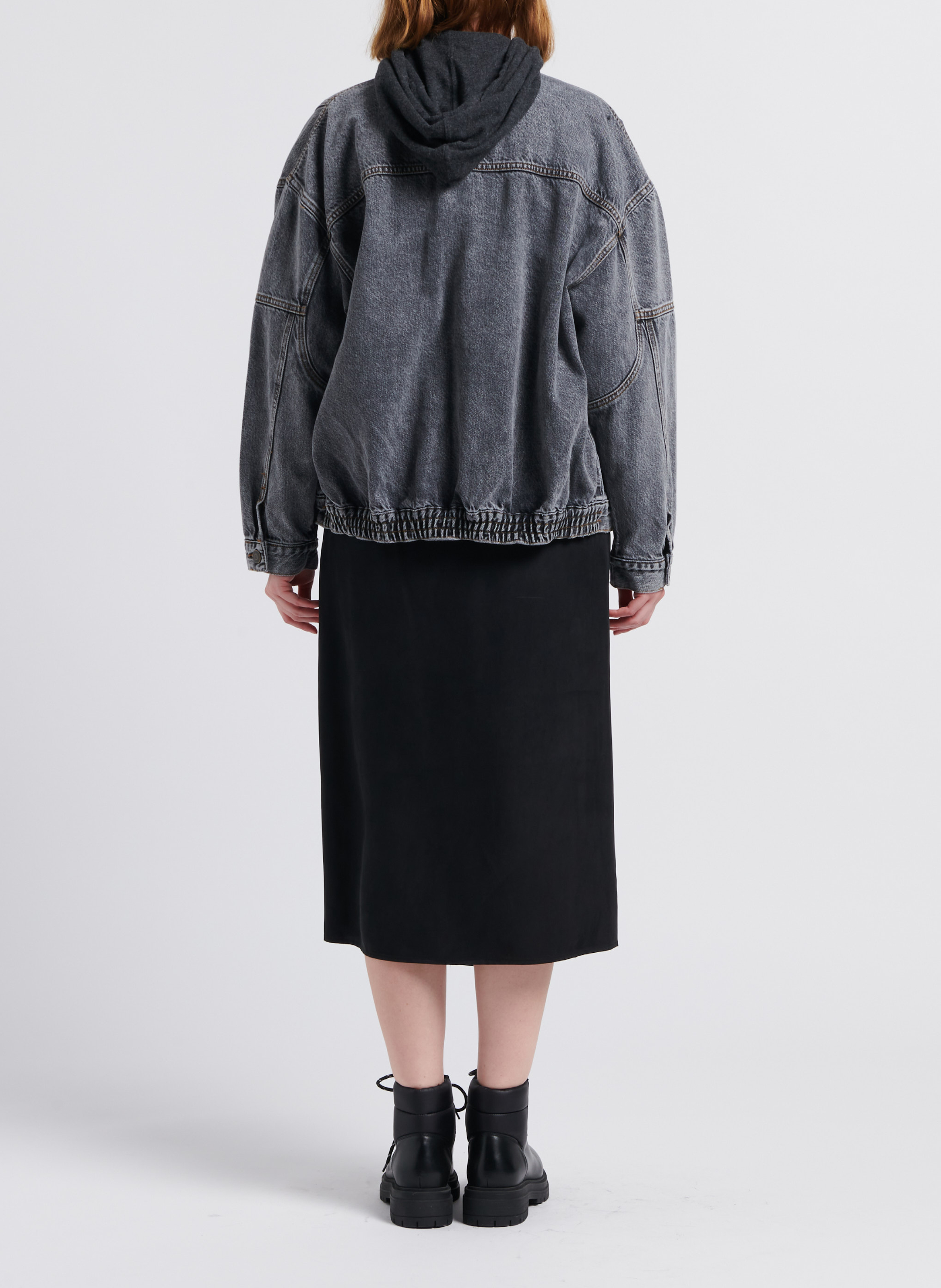 Sweat à capuche en coton mélangé ypawood AMERICAN VINTAGE Noir