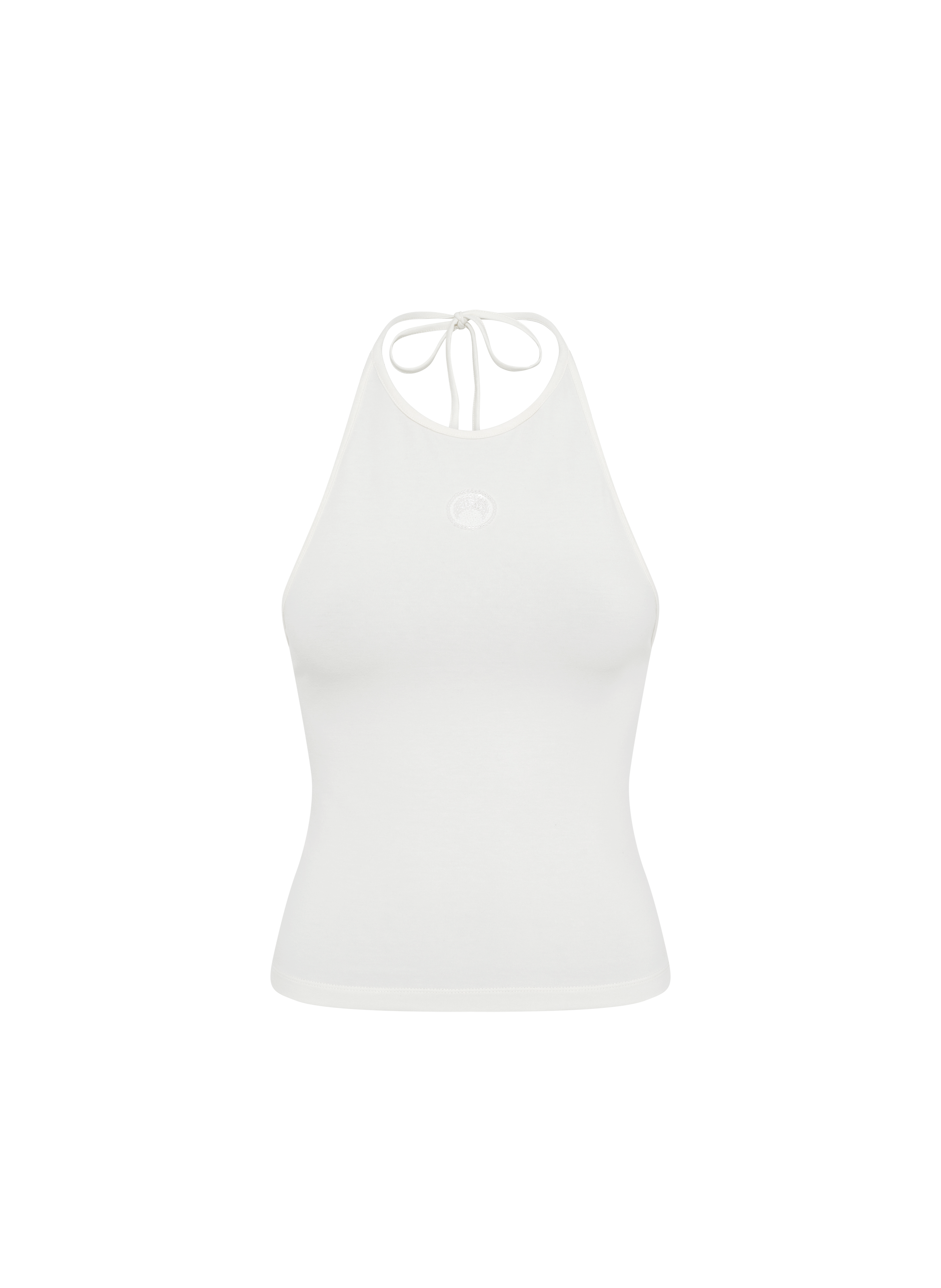 Haut dos nu avec logo perle  Blanc