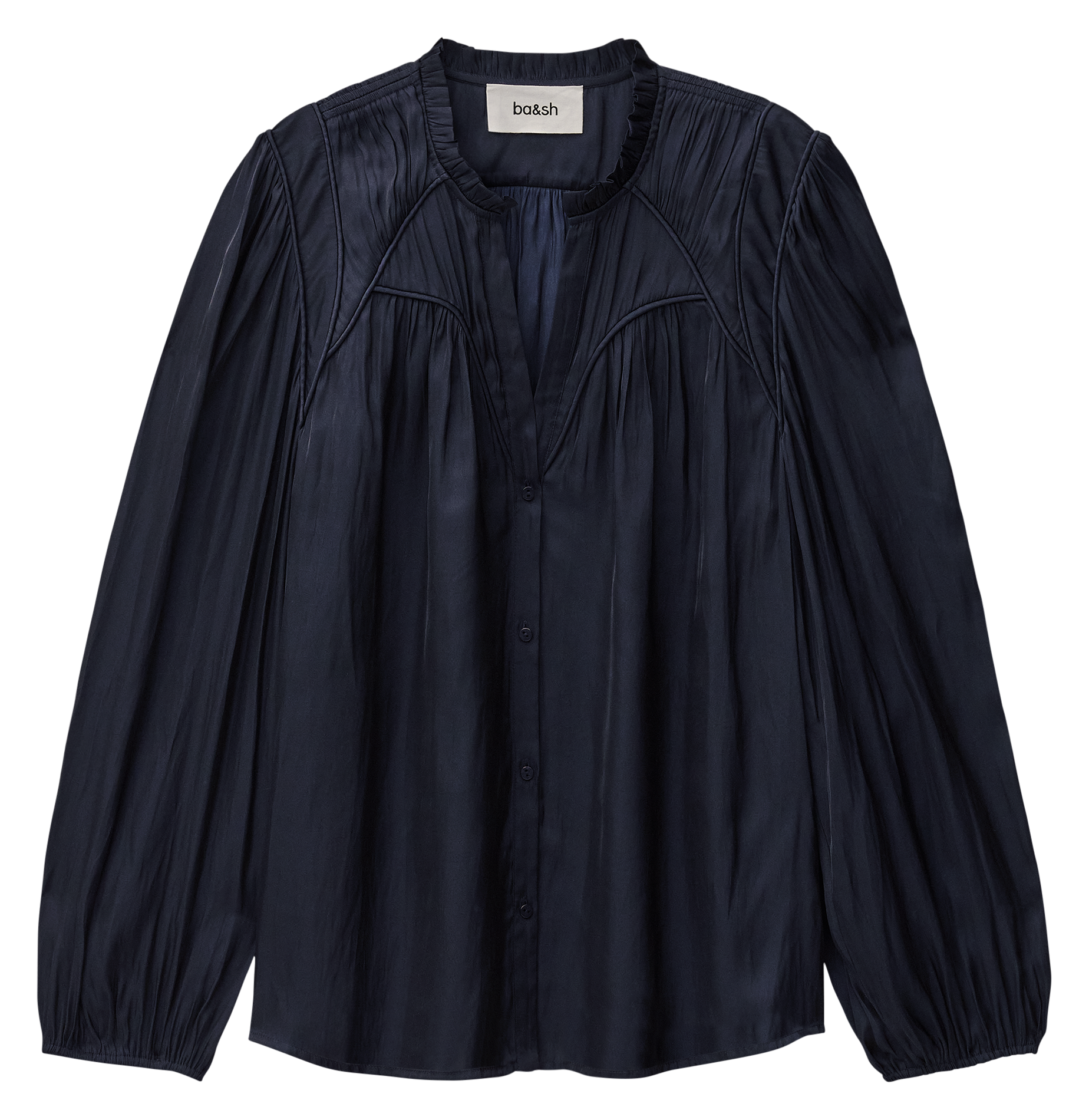 Chemise ample col v fluide cesira BA&SH Bleu