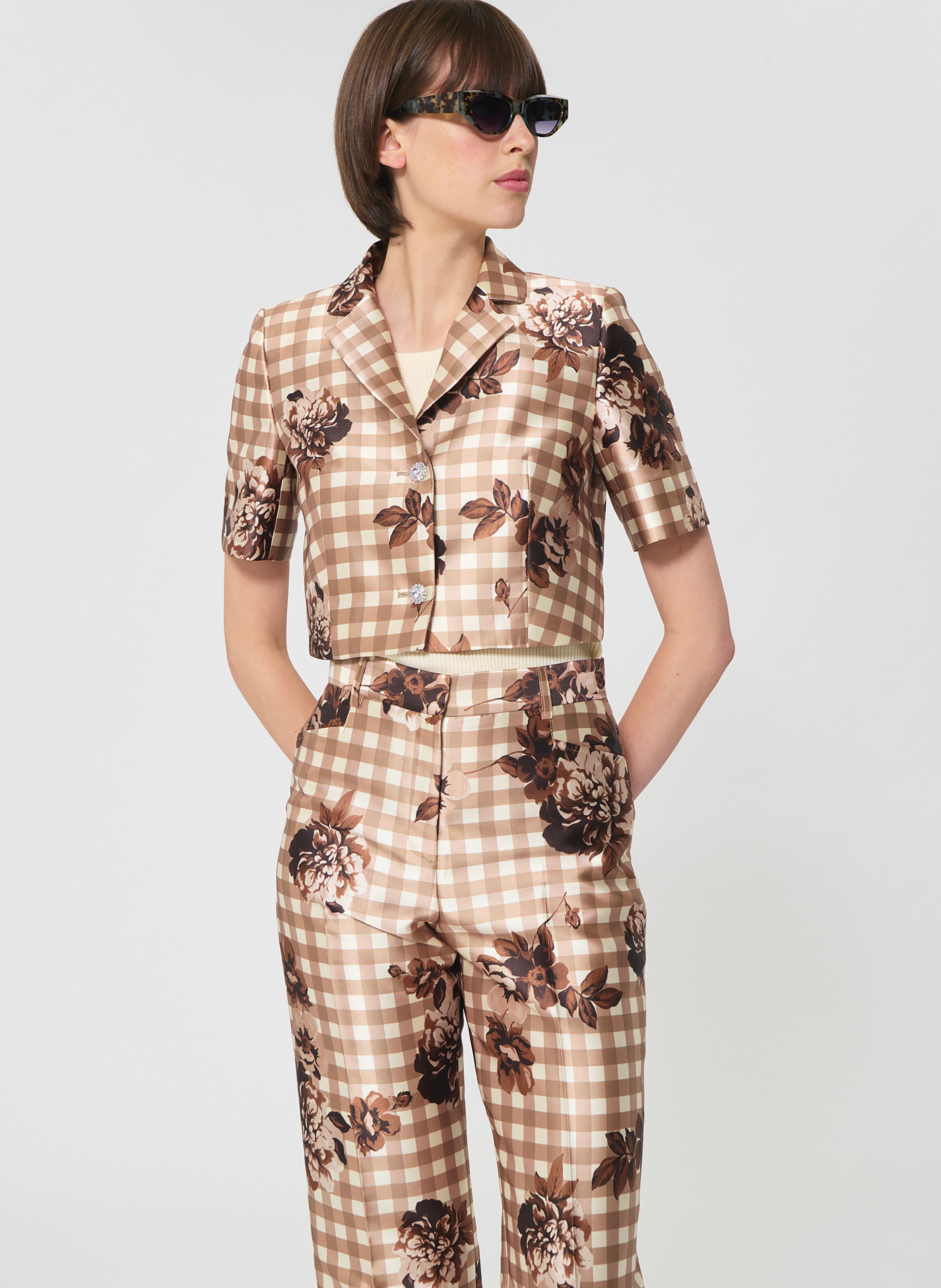 Veste violette TARA JARMON Beige