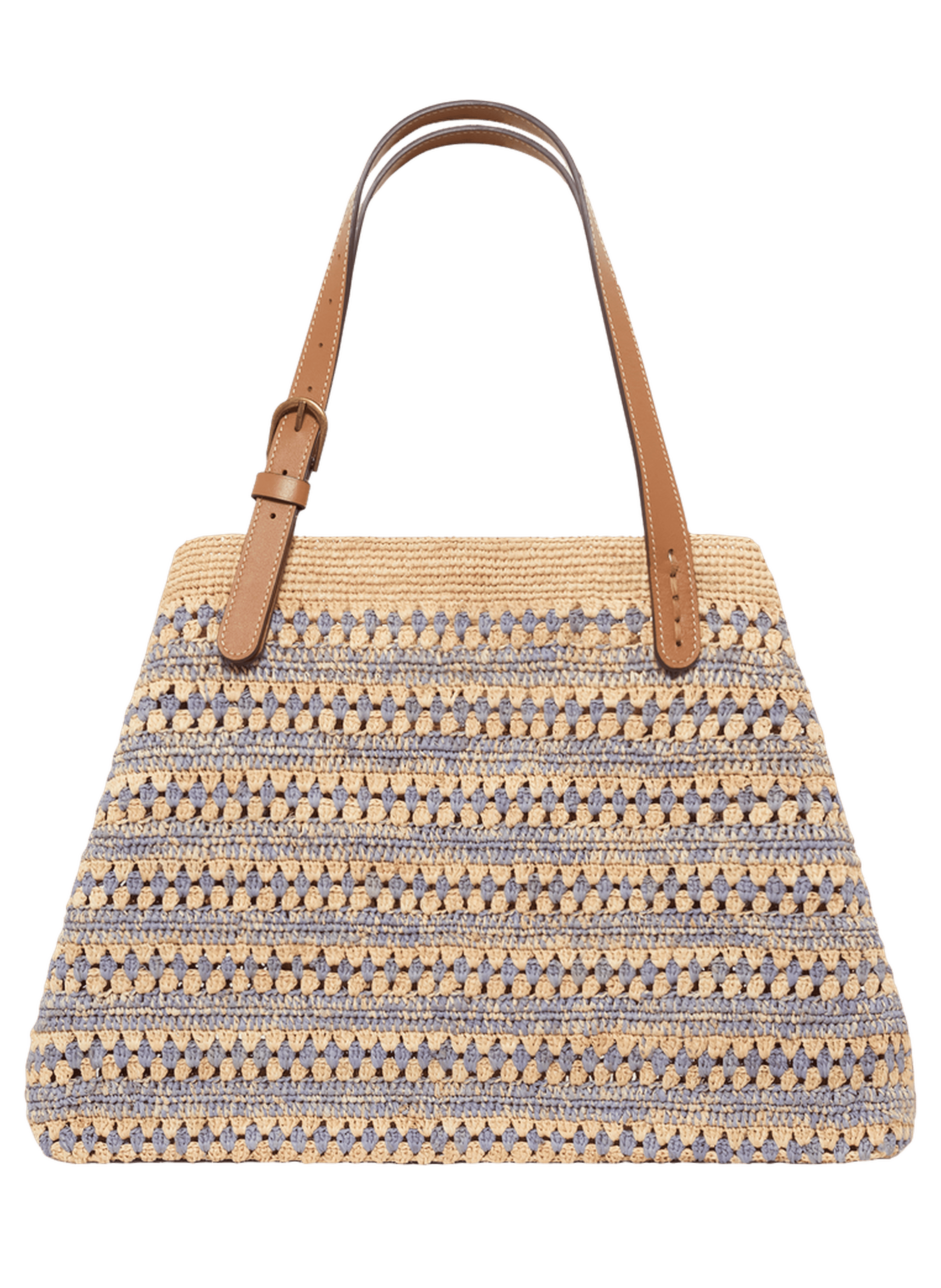 Sac en raphia - lena PABLO Bleu