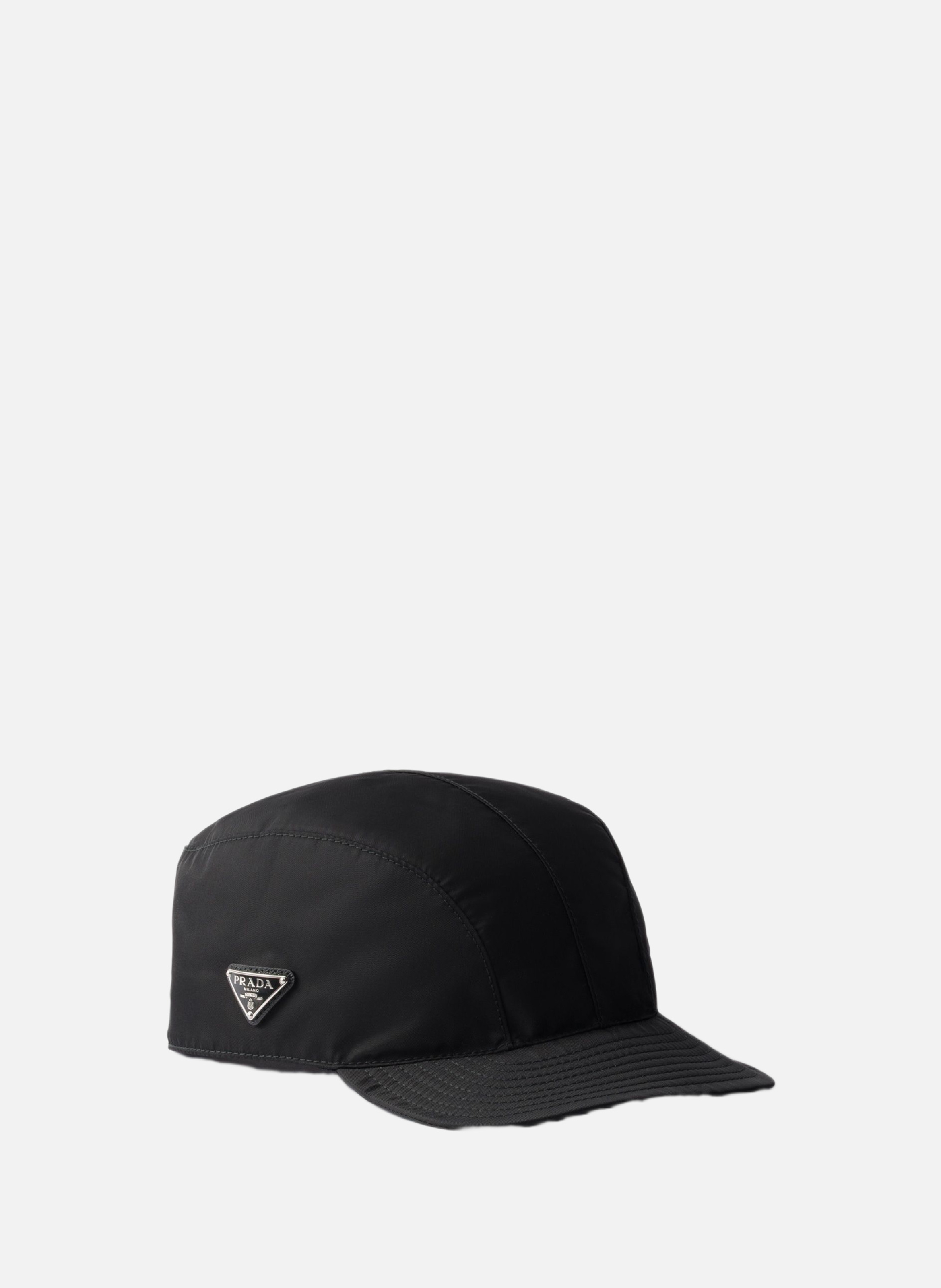 Casquette de baseball en re-nylon PRADA Noir