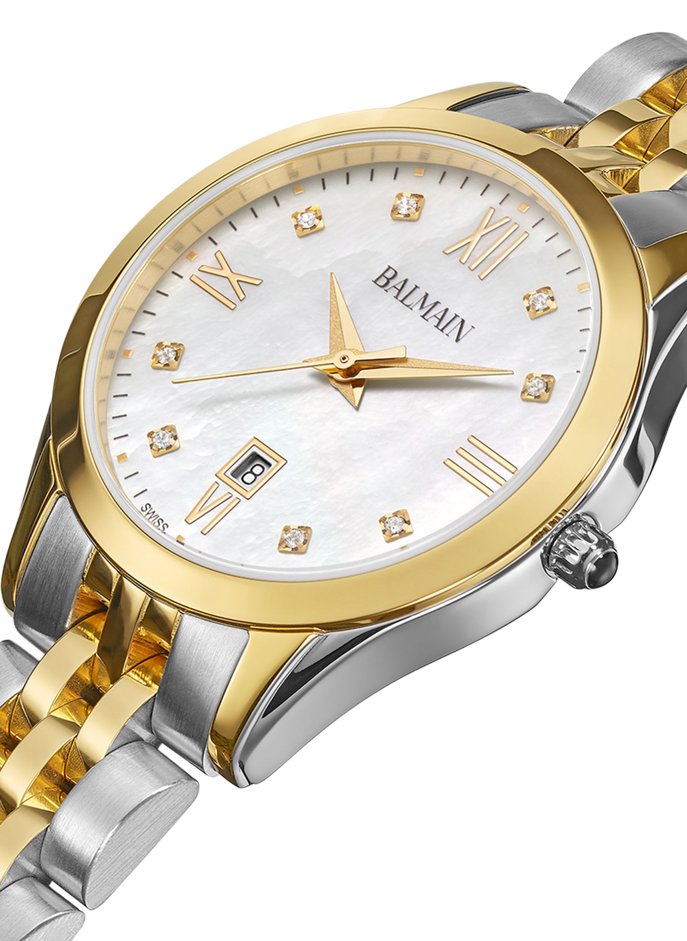 Montre quartz Classic R en acier inoxydable BALMAIN WATCHES Doré