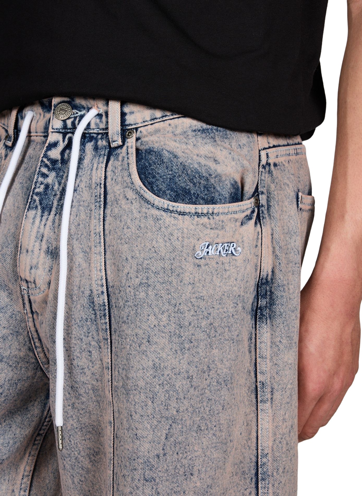 Jean baggy en coton JACKER. Gris