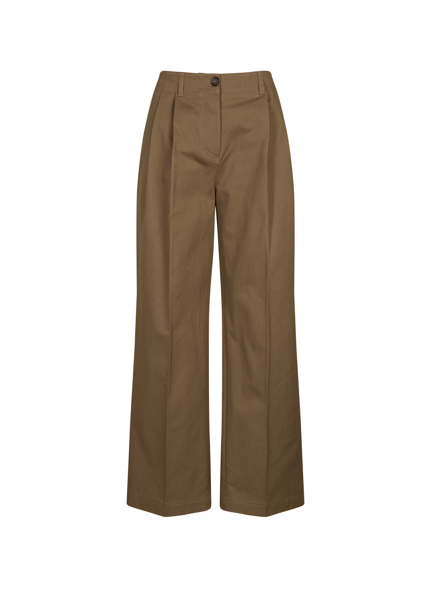 Pantalon large TOTEME Marron