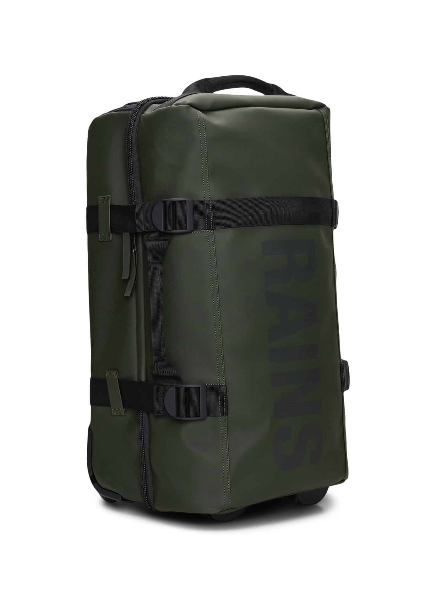 Valise cabine à roulettes  RAINS Vert