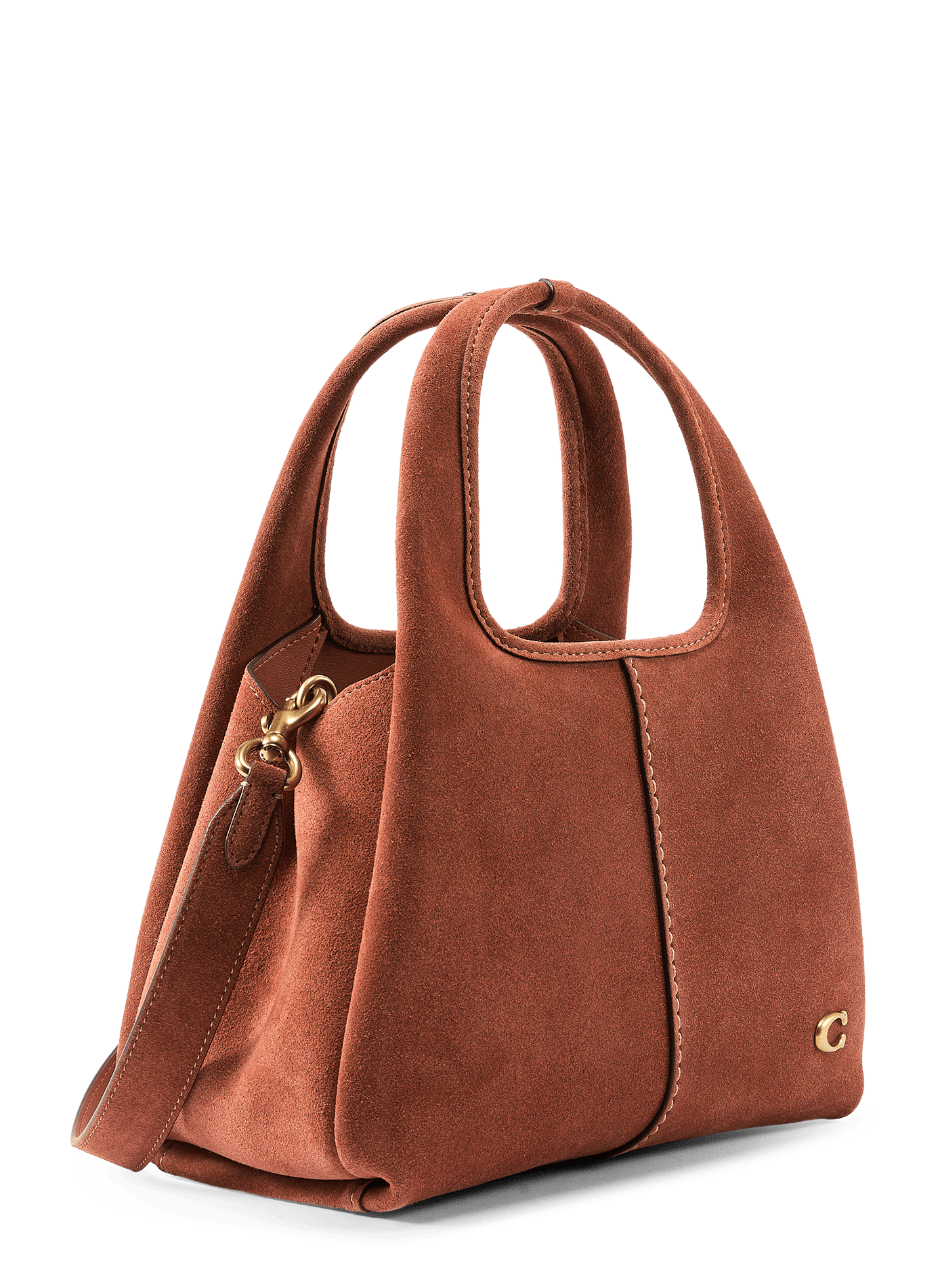 Sac à main en cuir Lana COACH Marron
