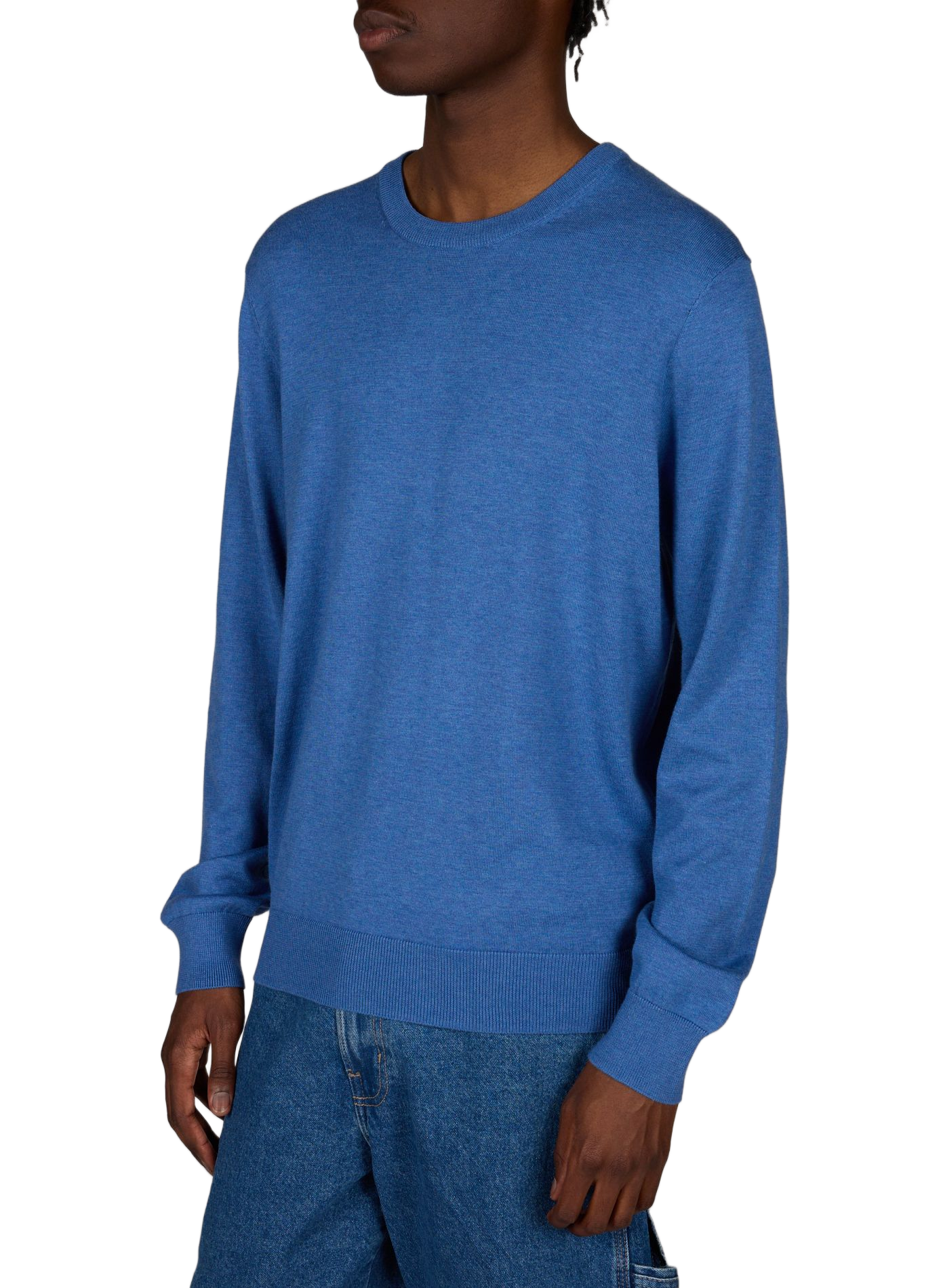 Cotton and linen jumper FACONNABLE Blue