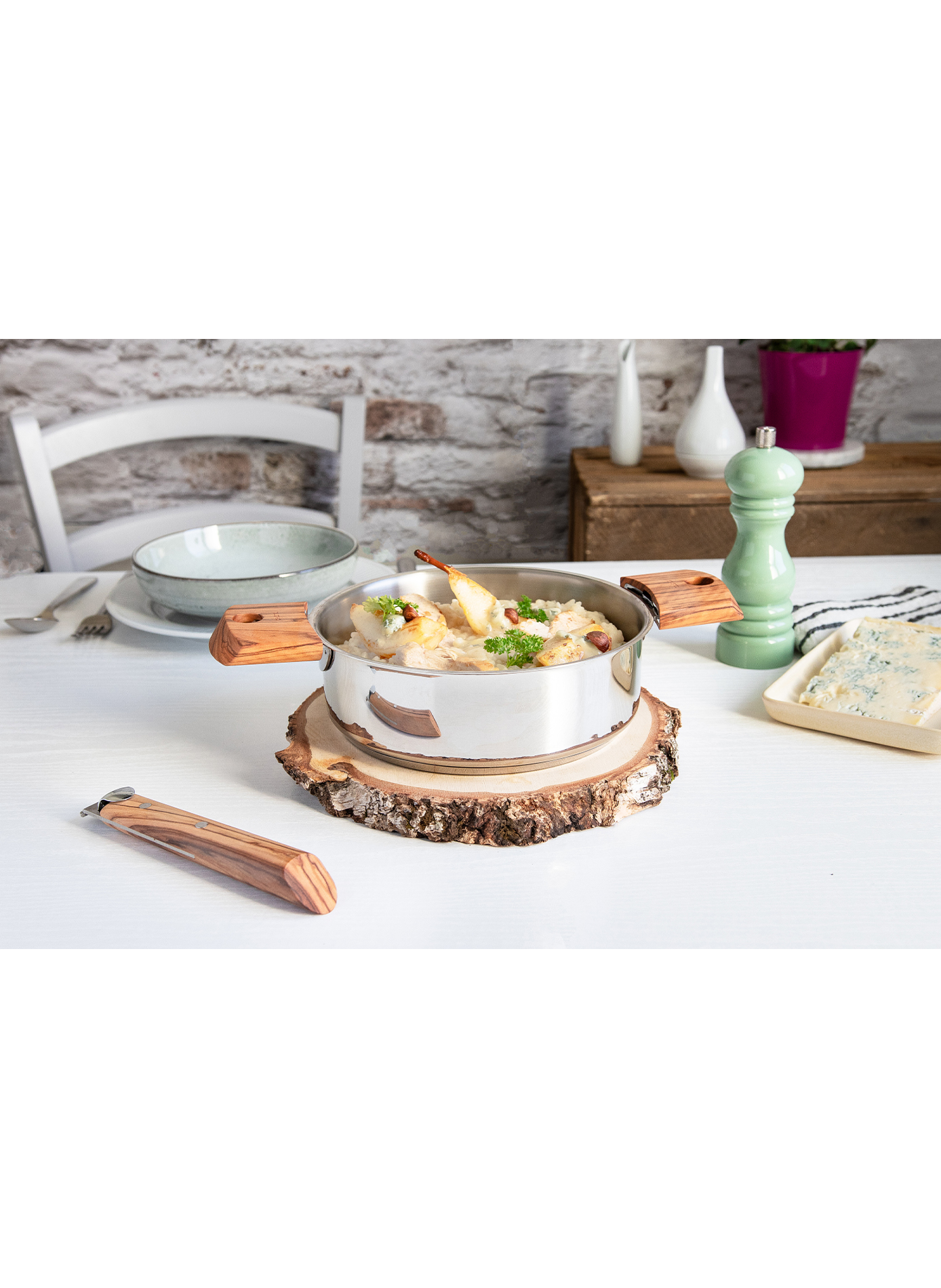 Sauteuse Mutine en inox CRISTEL Gris