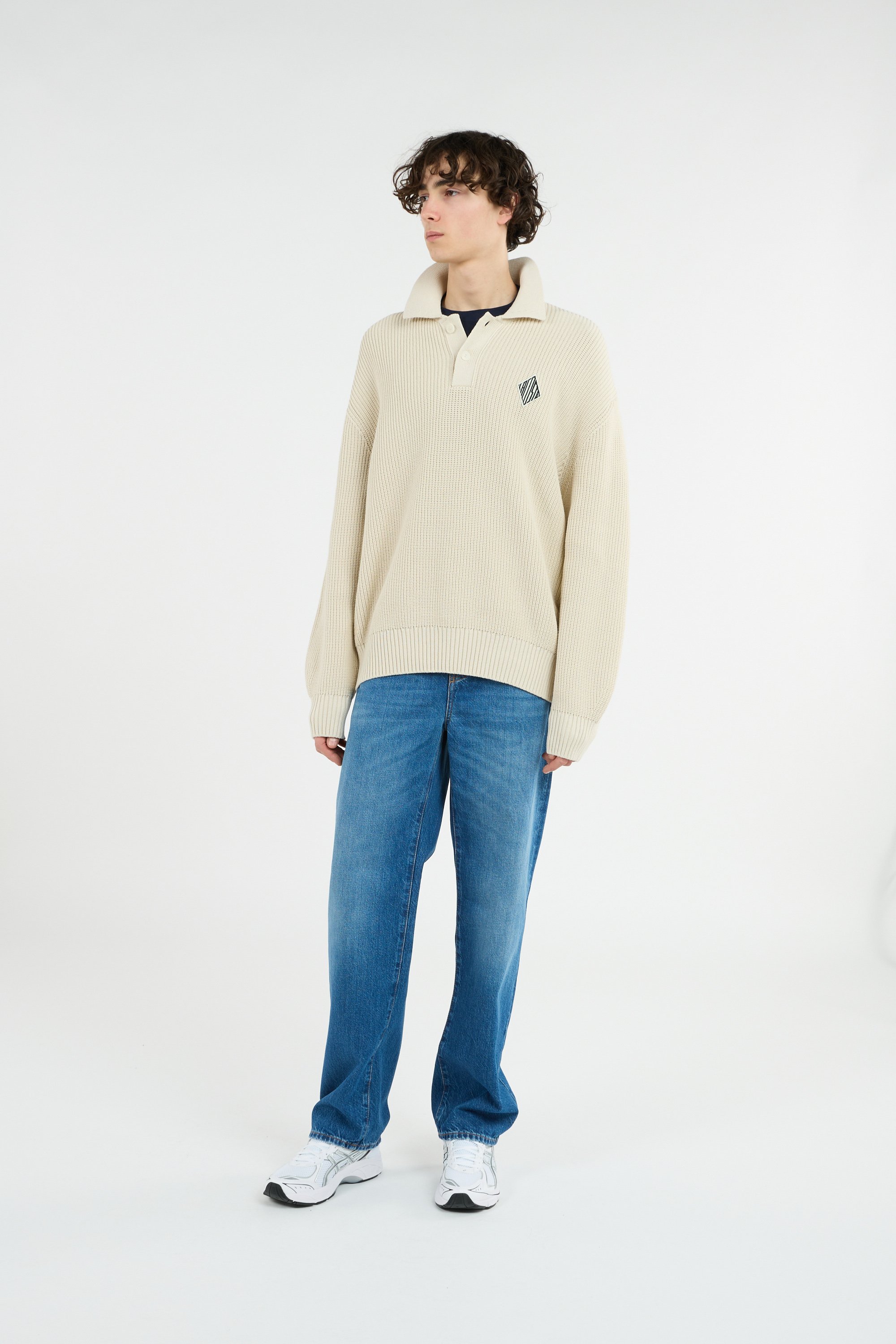 Polo tricot LACOSTE Jaune